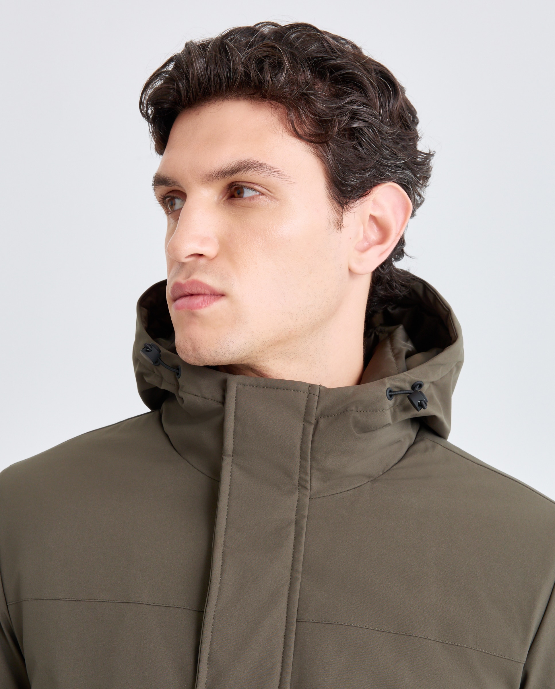 Parka hombre con capucha 580 Musgo-4