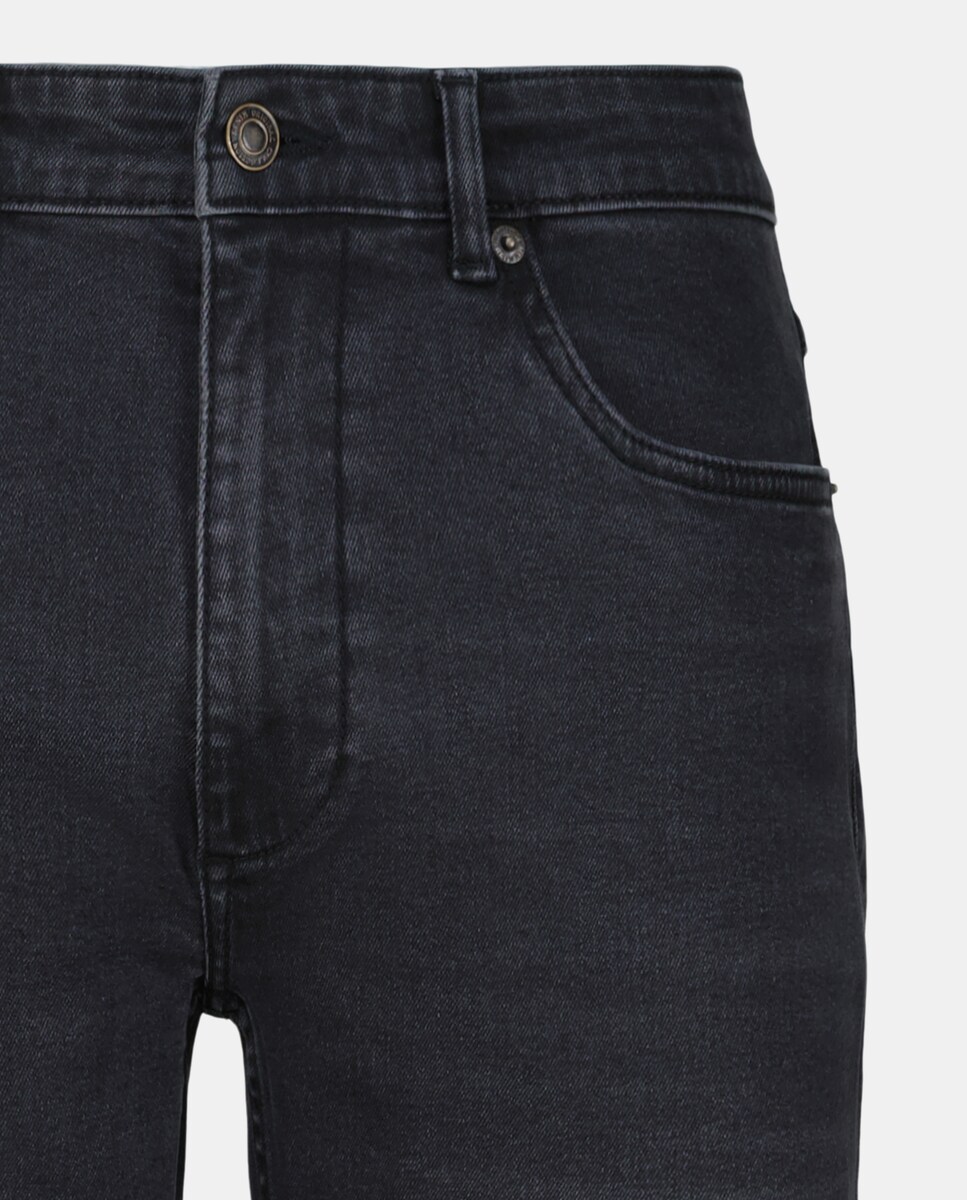 Pantalón vaquero de hombre básico slim fit Negro intenso-5