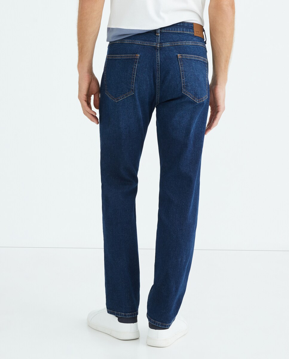 Pantalón vaquero de hombre regular fit Azul Suave-3