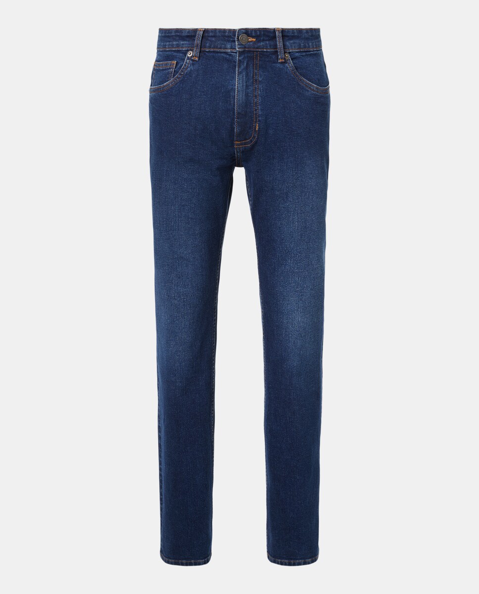 Pantalón vaquero de hombre regular fit Azul Suave-4