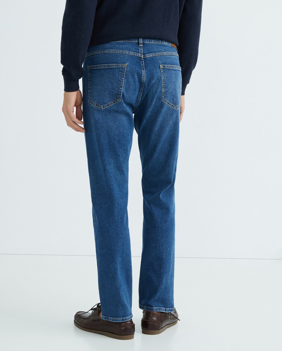 Pantalón vaquero de hombre regular fit Azul pálido-3