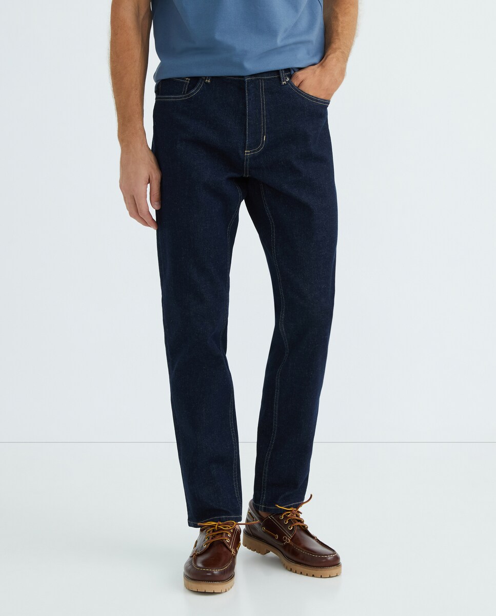 Pantalón vaquero de hombre regular fit Indigo-2