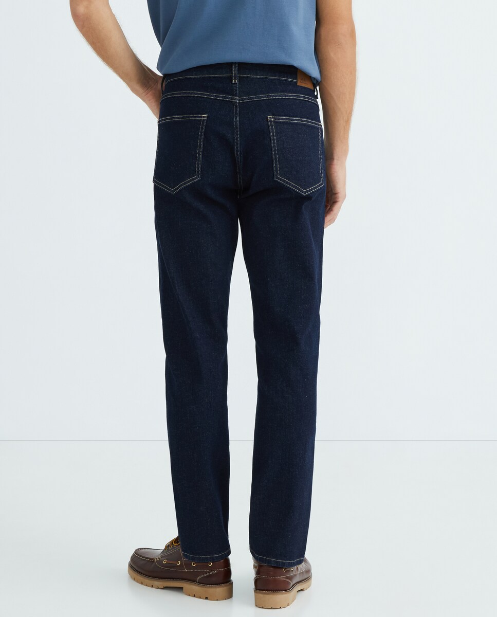 Pantalón vaquero de hombre regular fit Indigo-3