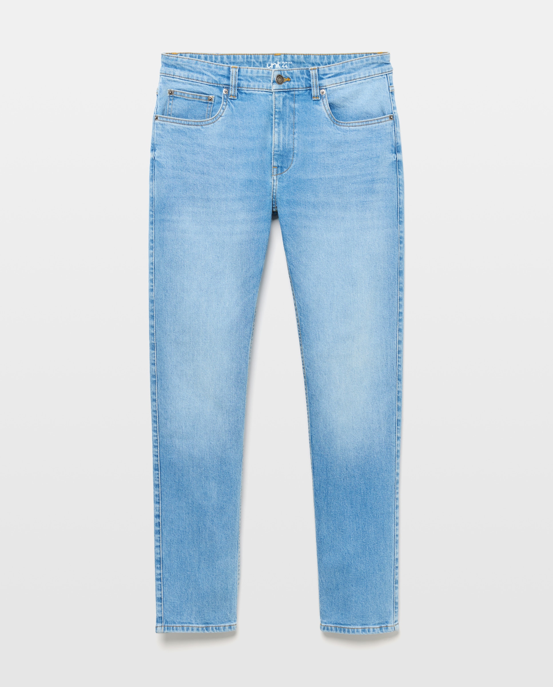 Pantalón vaquero hombre slim fit 490 Petróleo-4