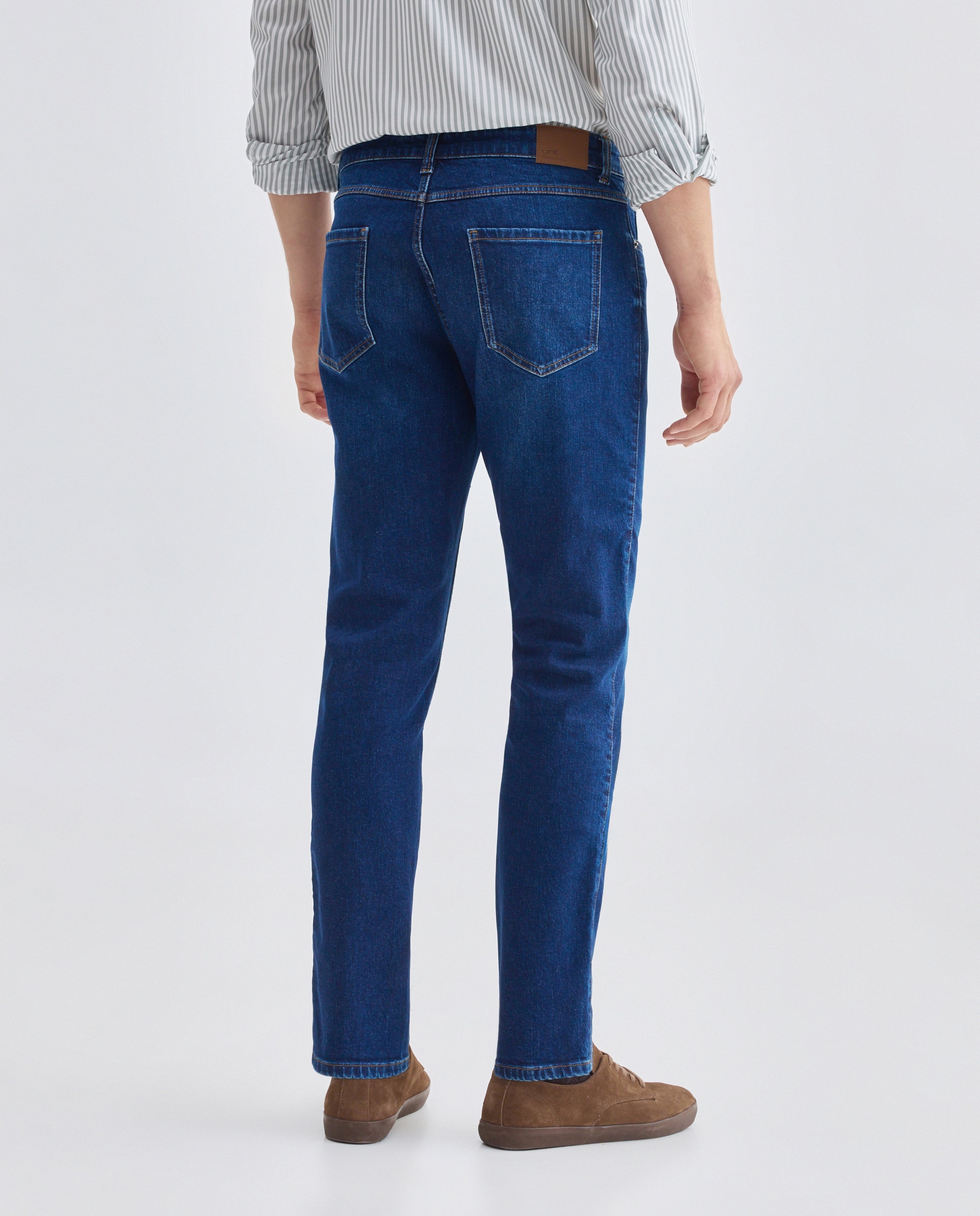 Pantalón vaquero hombre slim fit Azul oscuro-3