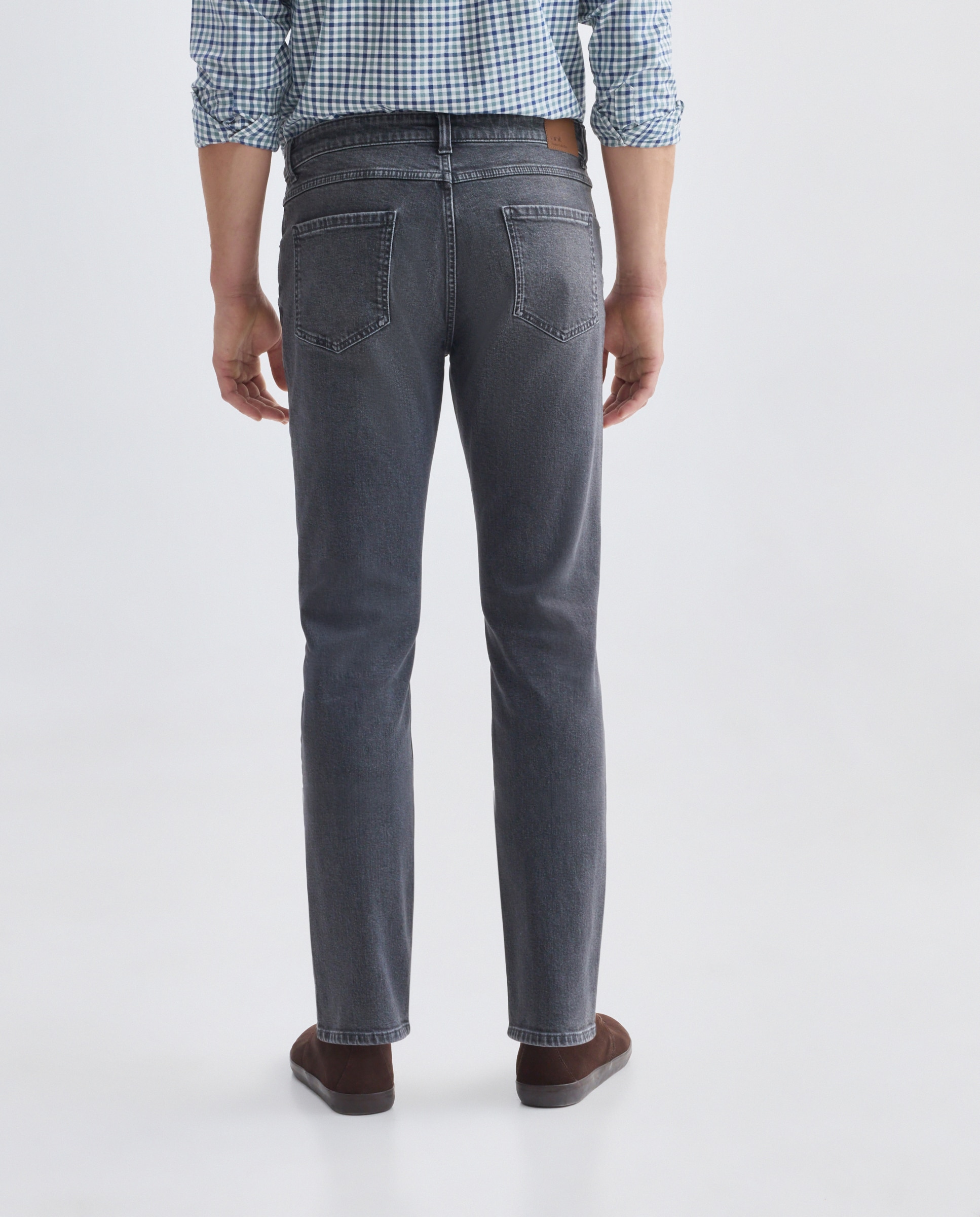 Pantalón vaquero hombre slim fit Gris-3