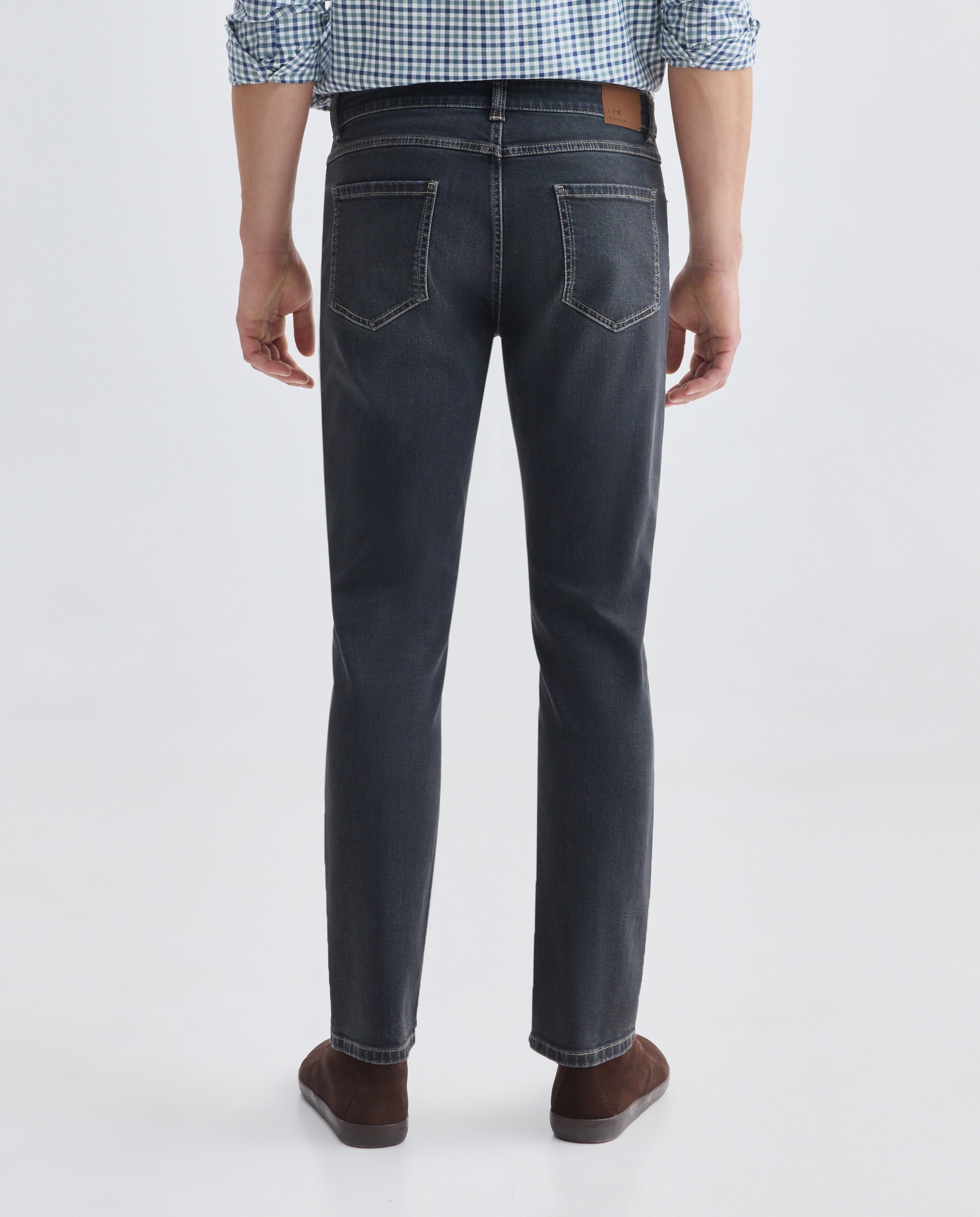 Pantalón vaquero hombre slim fit Negro-3