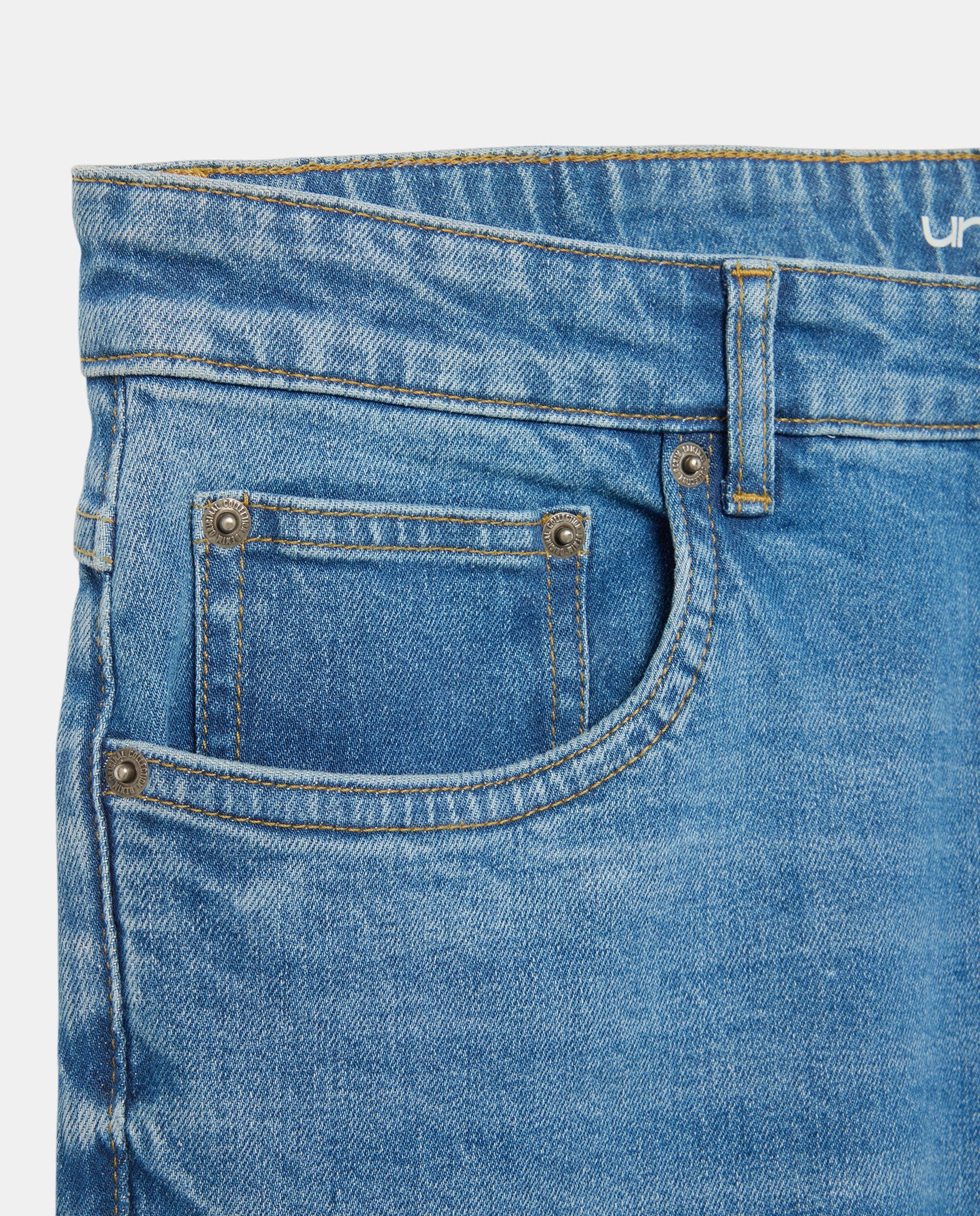 Pantalón vaquero hombre regular fit Azul pálido-5