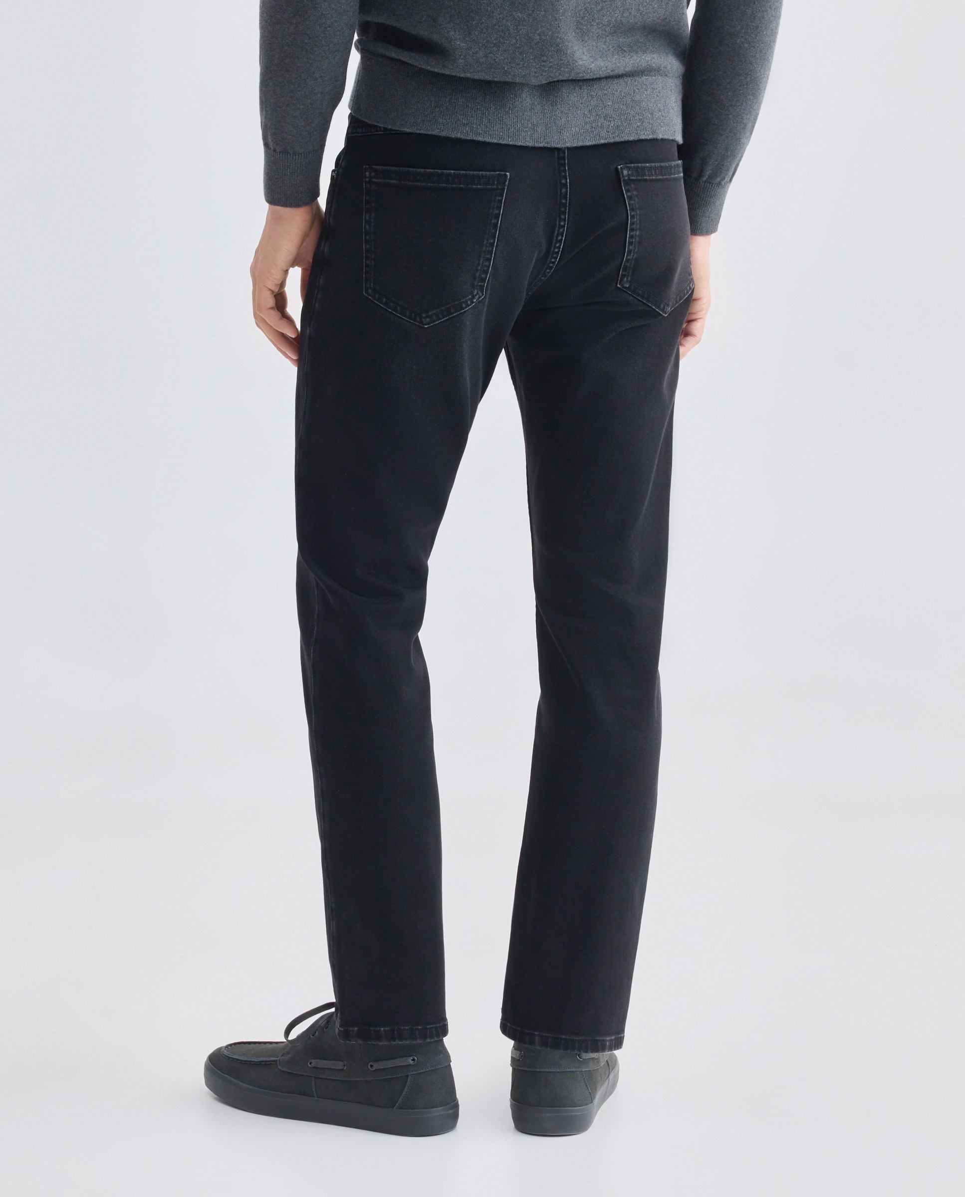 Pantalón vaquero hombre regular fit Negro-3