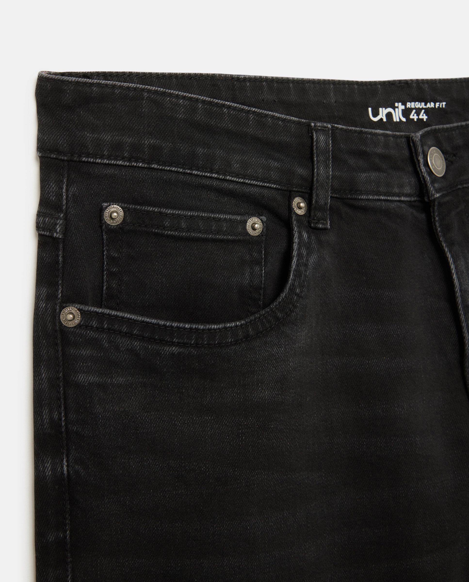 Pantalón vaquero hombre regular fit Negro-5