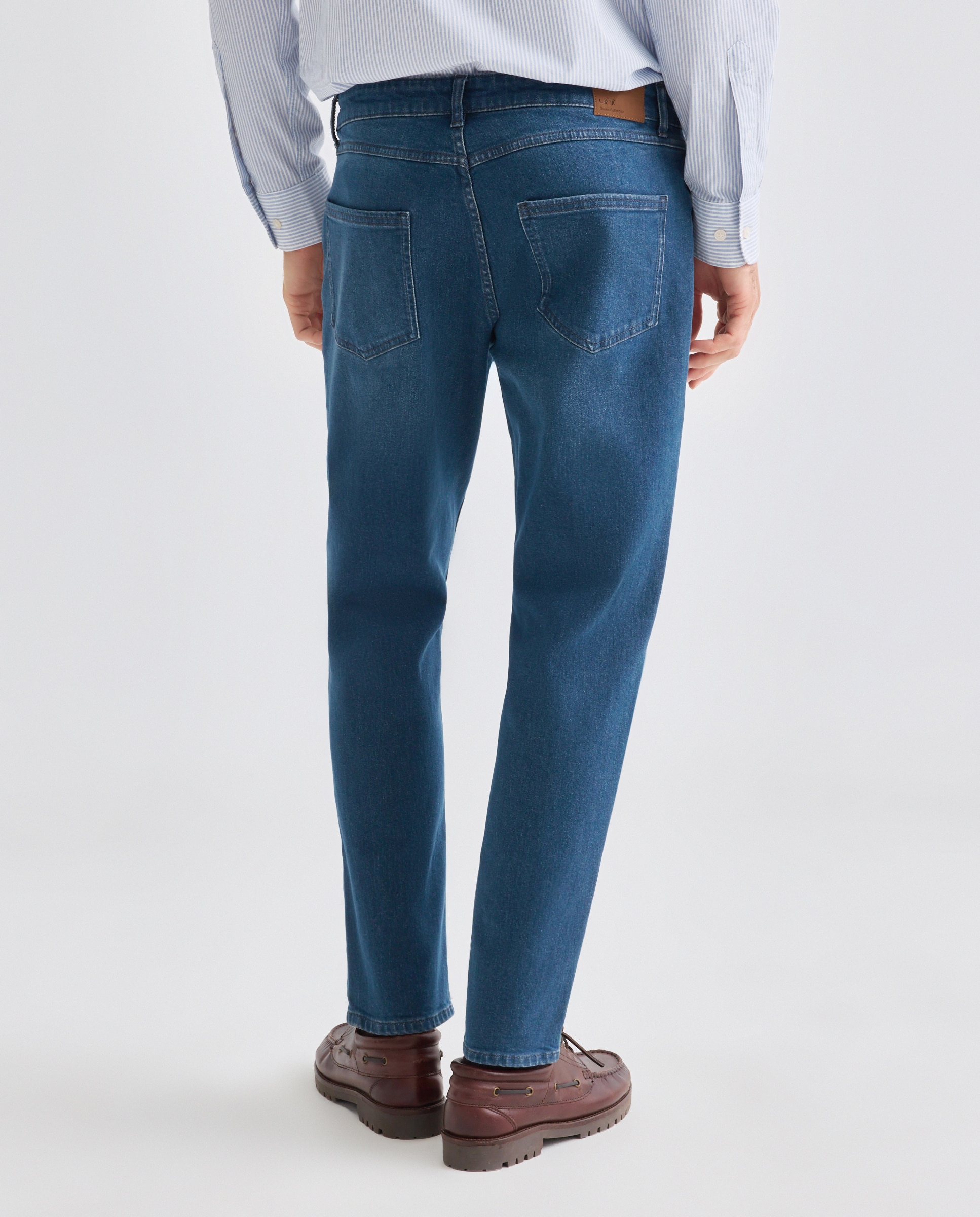 Pantalón vaquero hombre tapered fit Cerúleo-3