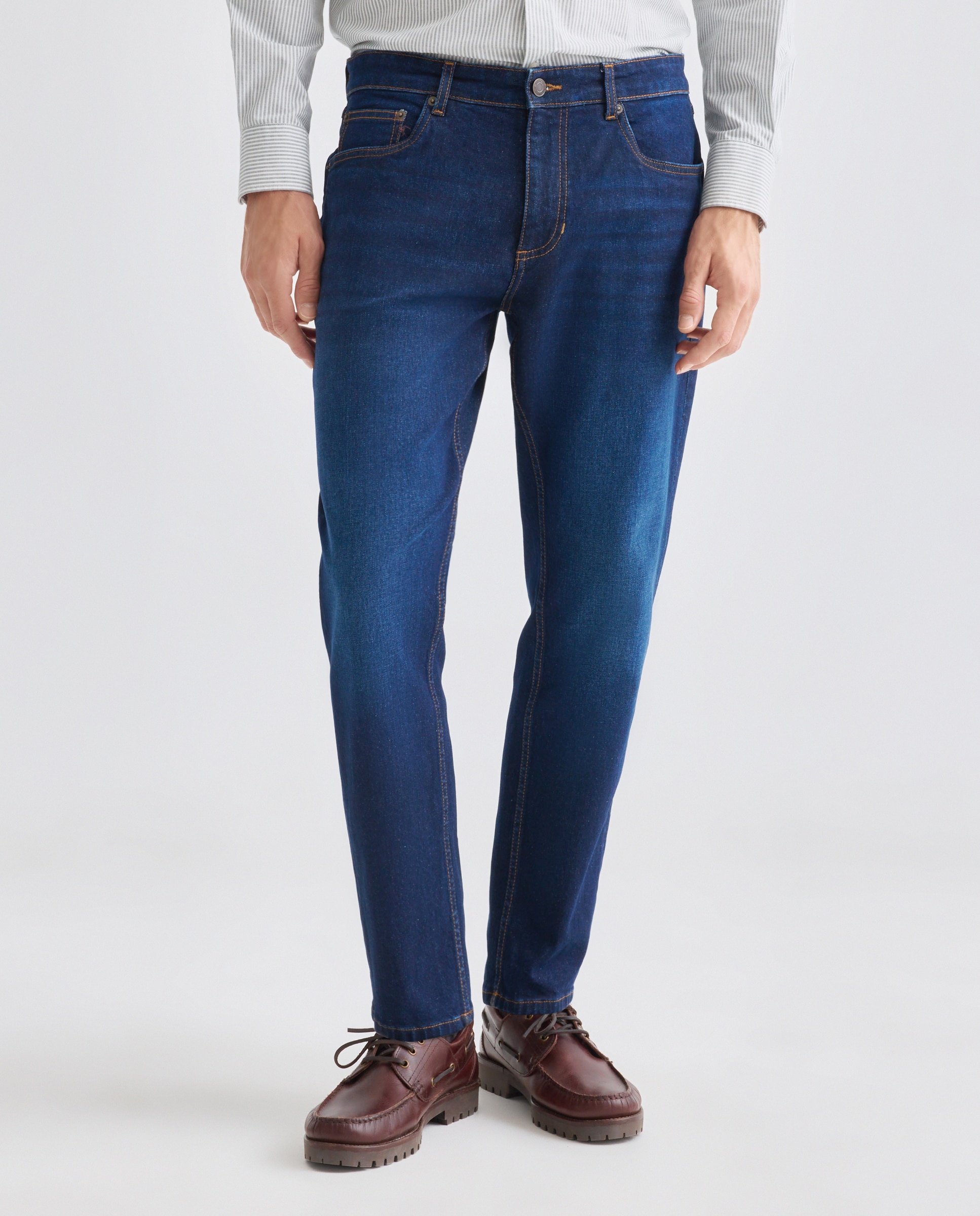 Pantalón vaquero hombre tapered fit Indigo-2