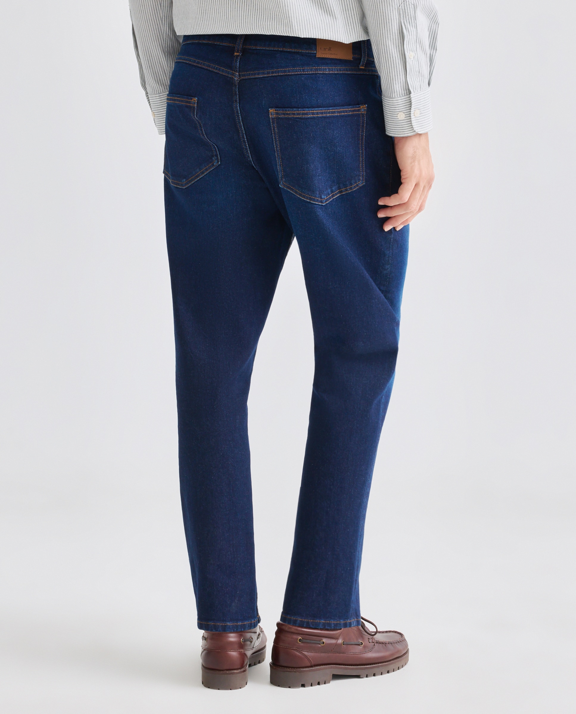 Pantalón vaquero hombre tapered fit Indigo-3