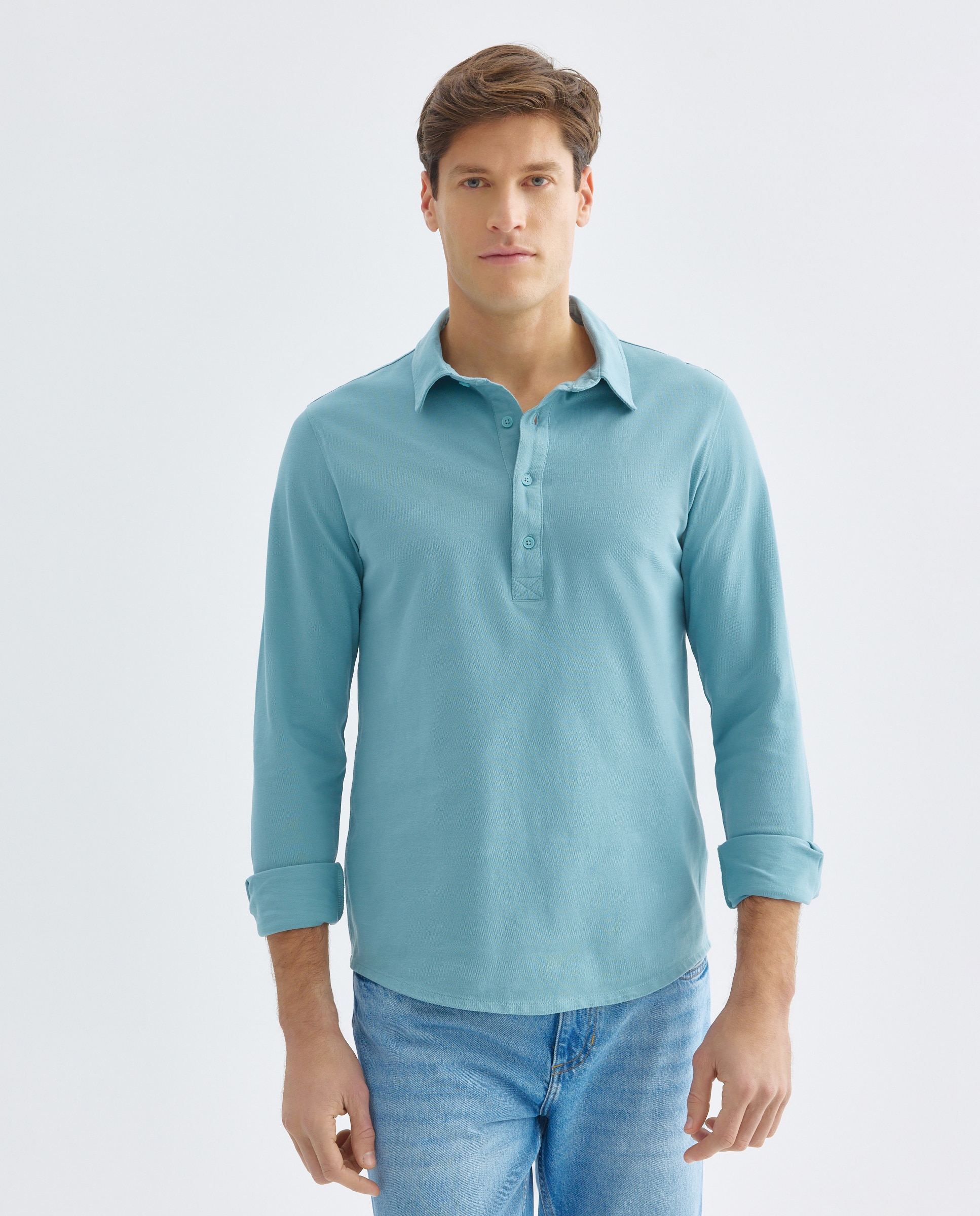Imagen 0 de Polo de hombre pique polera liso