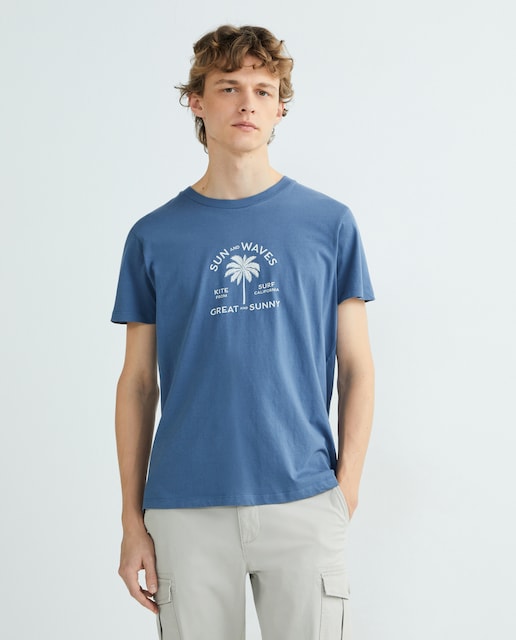 Imagen 0 de Camiseta de hombre manga corta sun and waves great and sunny