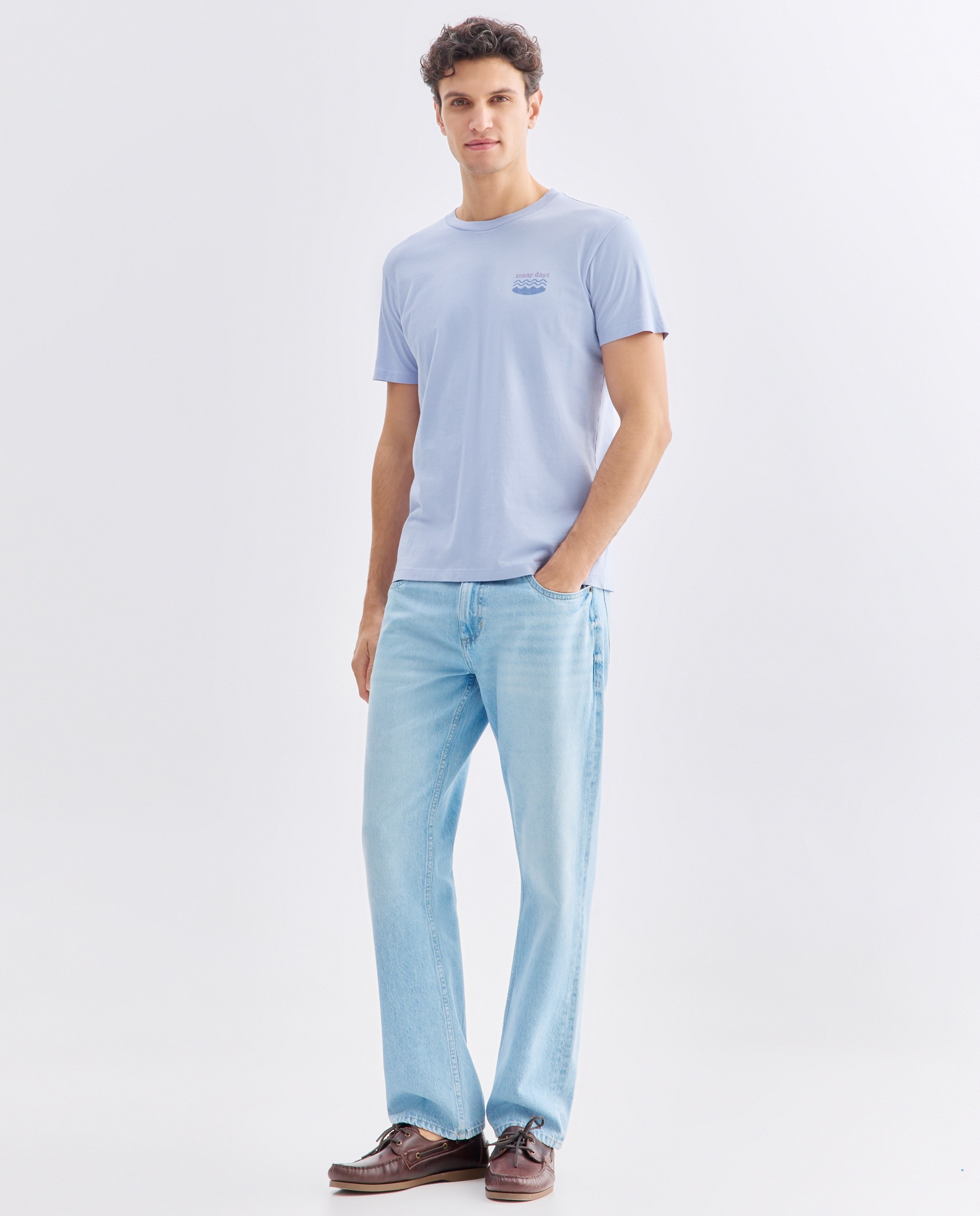 Camiseta de hombre manga corta sunny days 284 Lila-2
