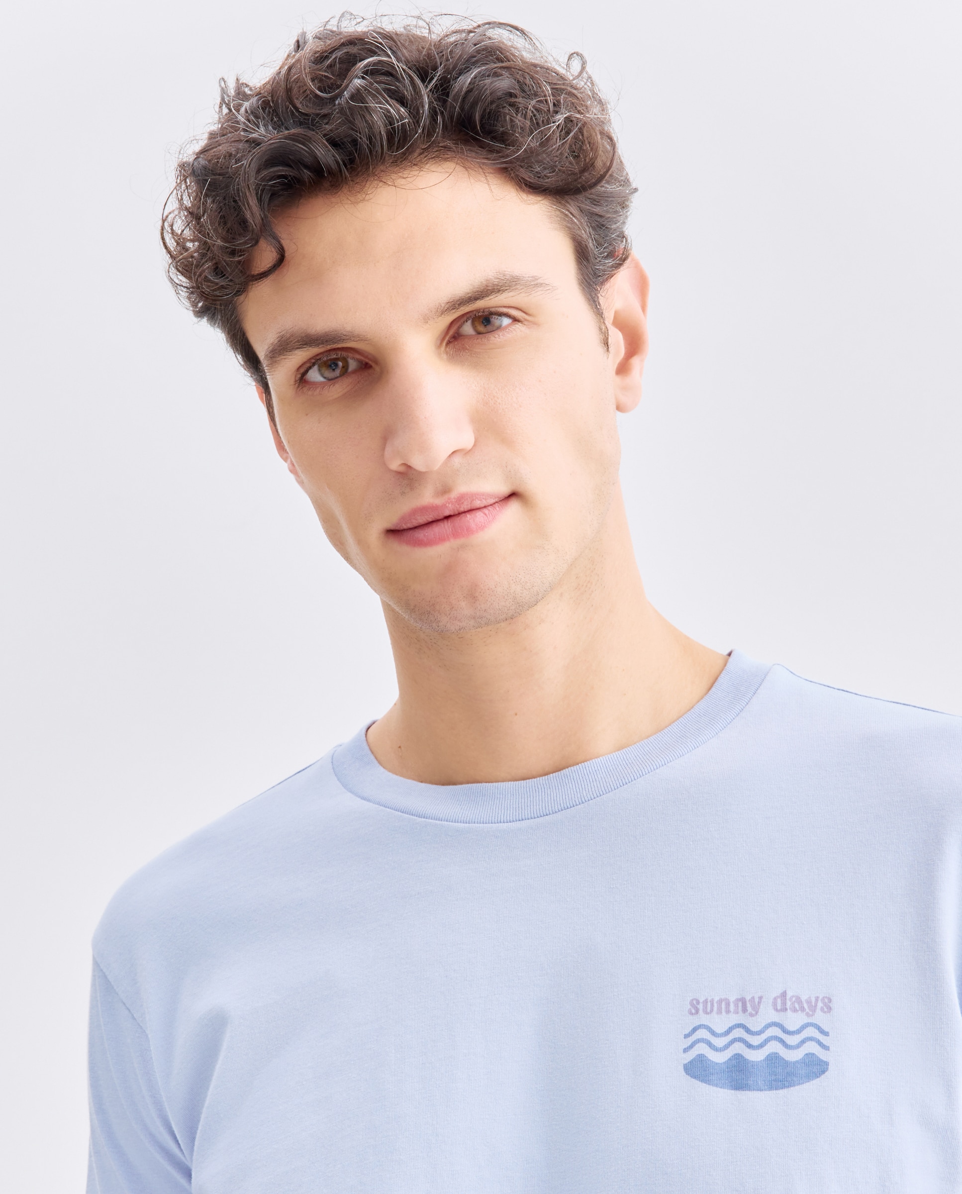 Camiseta de hombre manga corta sunny days 284 Lila-3