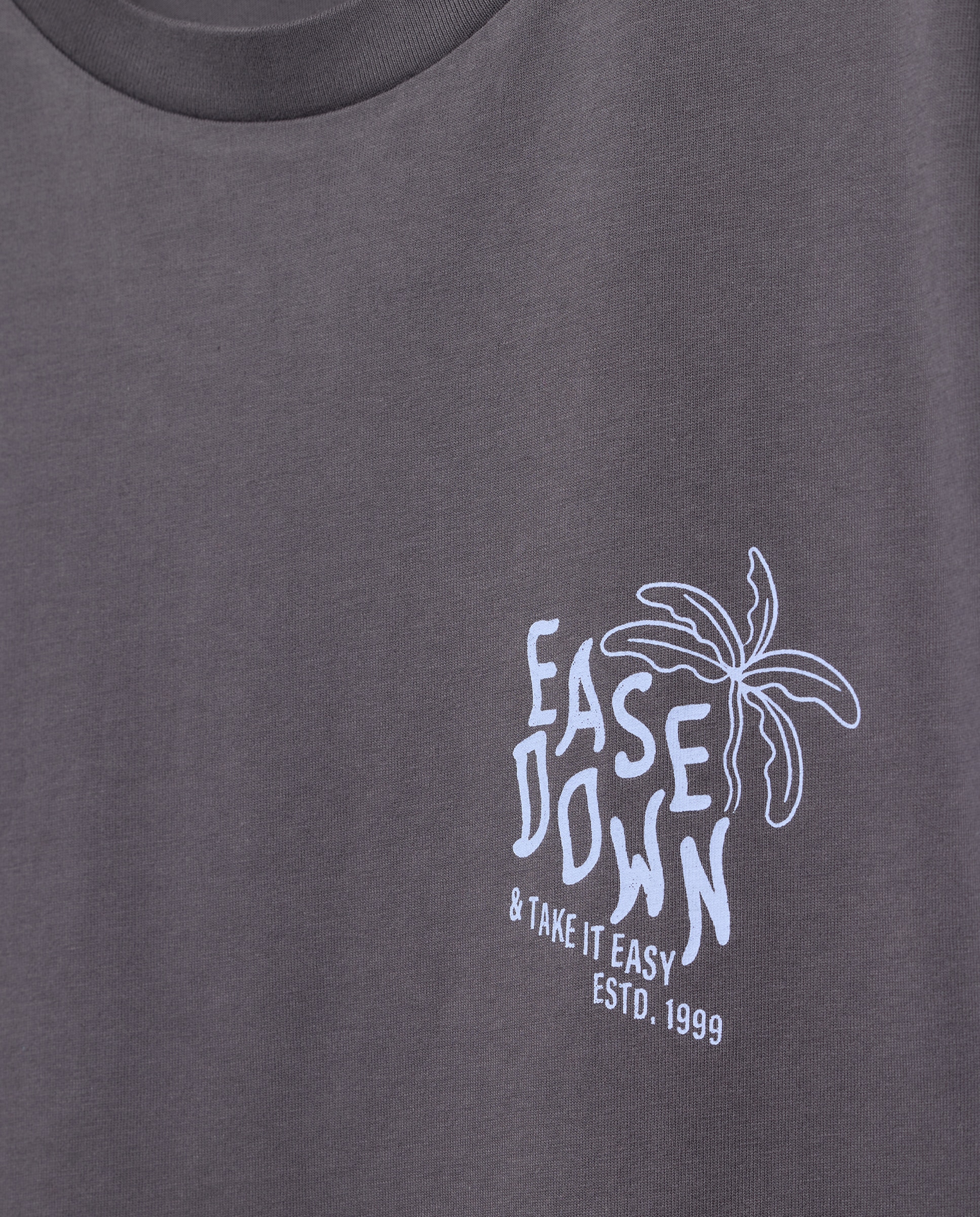 Camiseta de hombre manga corta EASE DOWN 830 Antracita-5