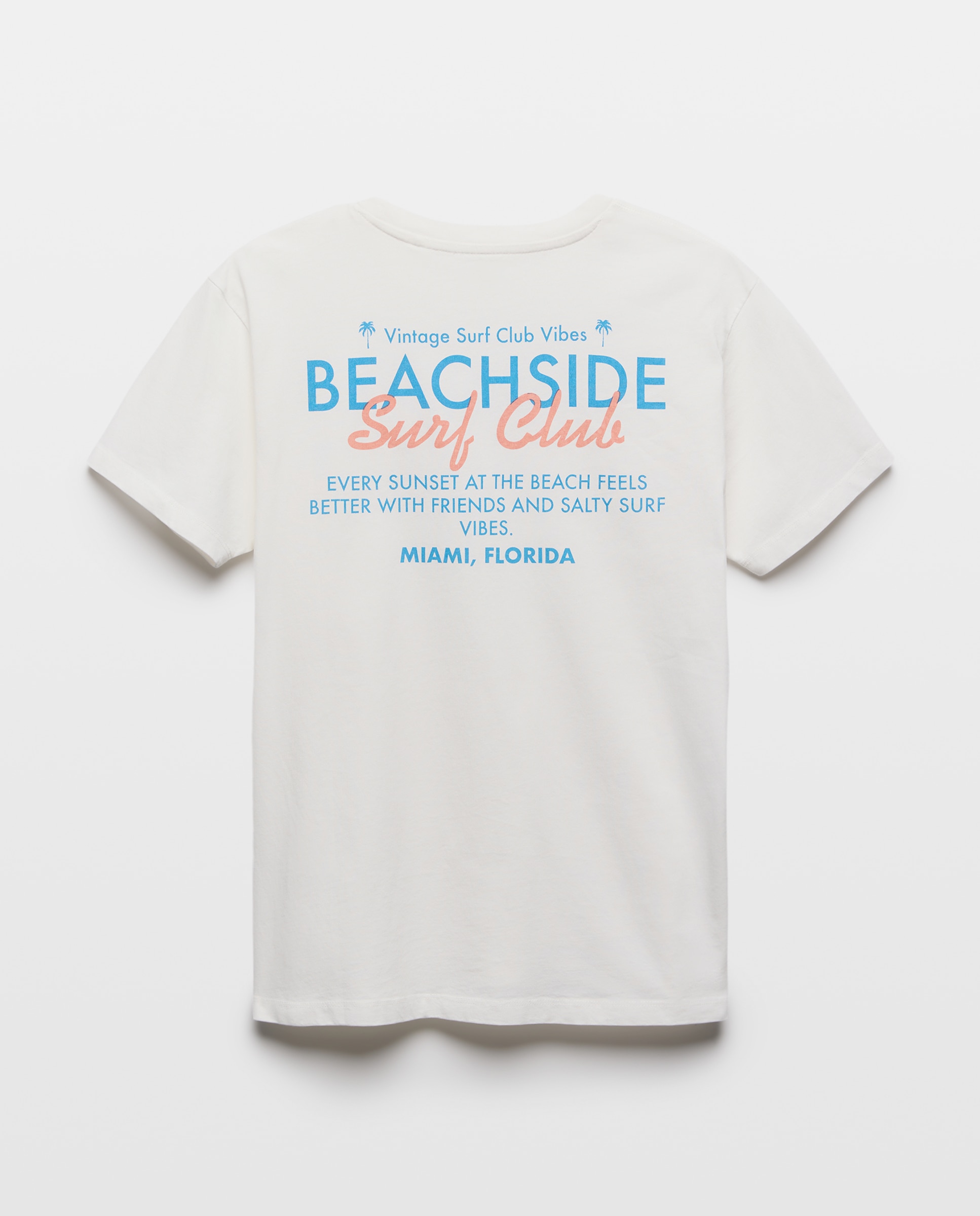 Camiseta de hombre manga corta BEACHSIDE SURF CLUB 120 Crudo-5