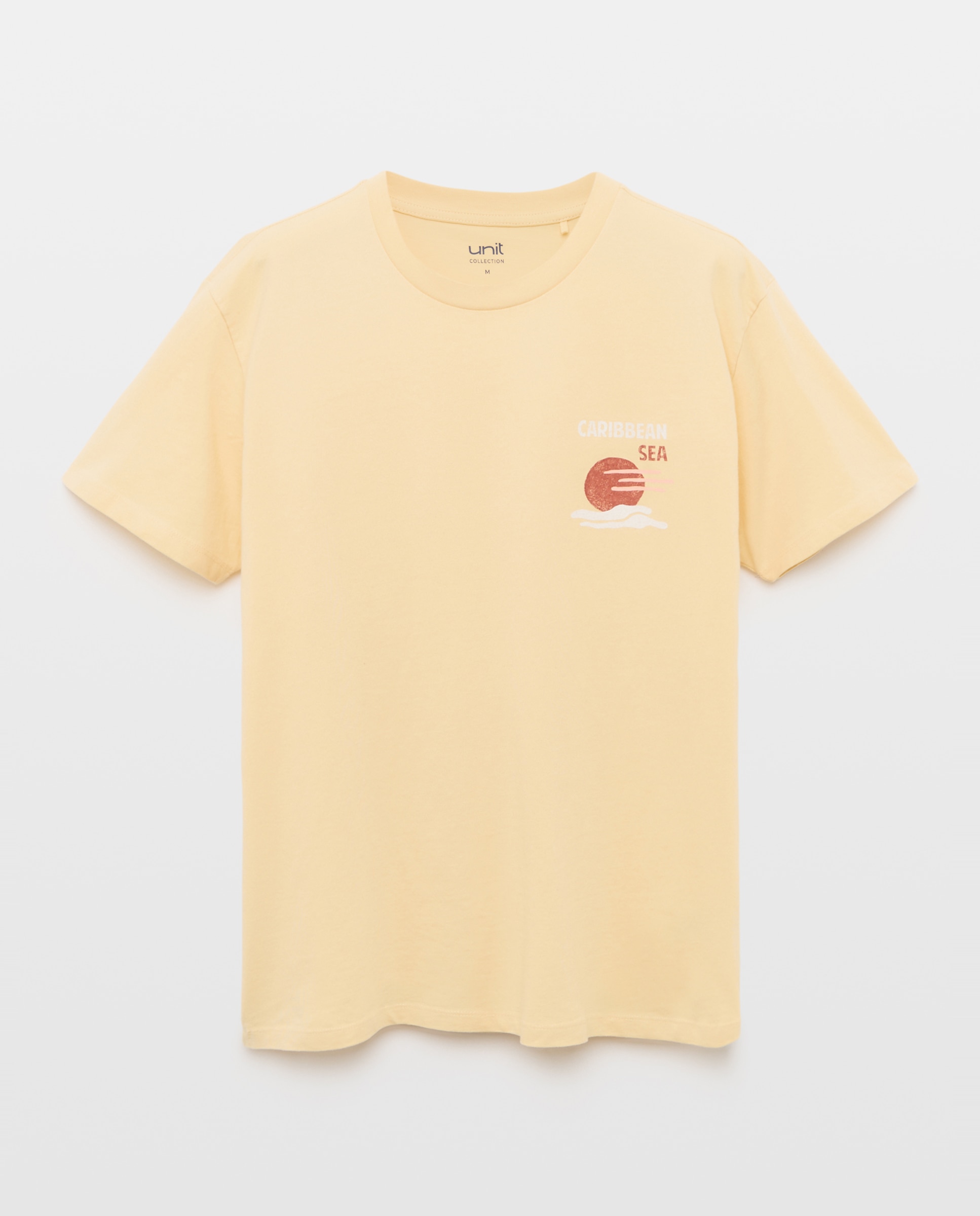 Camiseta de hombre manga corta CARIBBEAN SEA 310 Amarillo claro-4