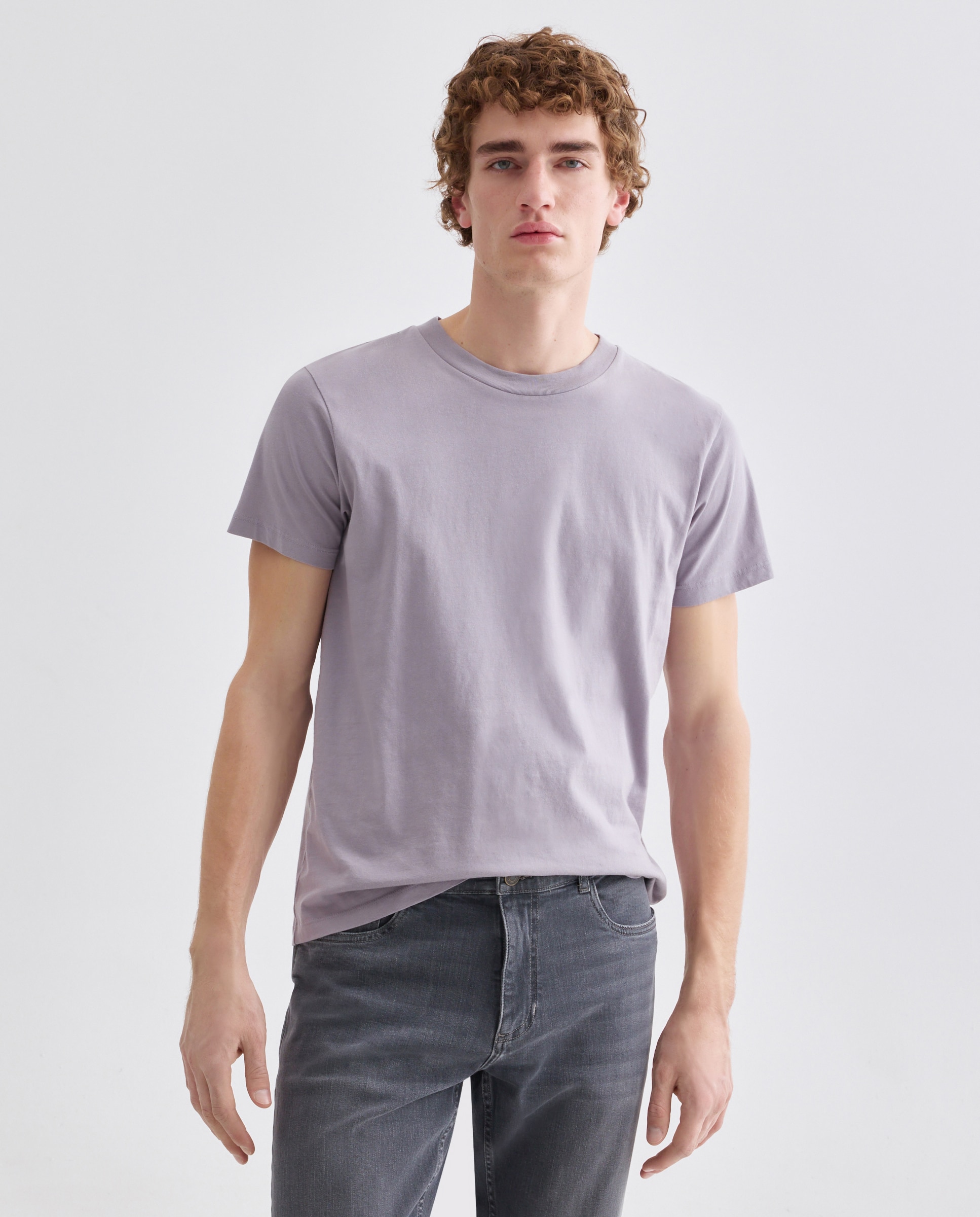 Imagen 0 de Camiseta de hombre manga corta cuello caja lisa