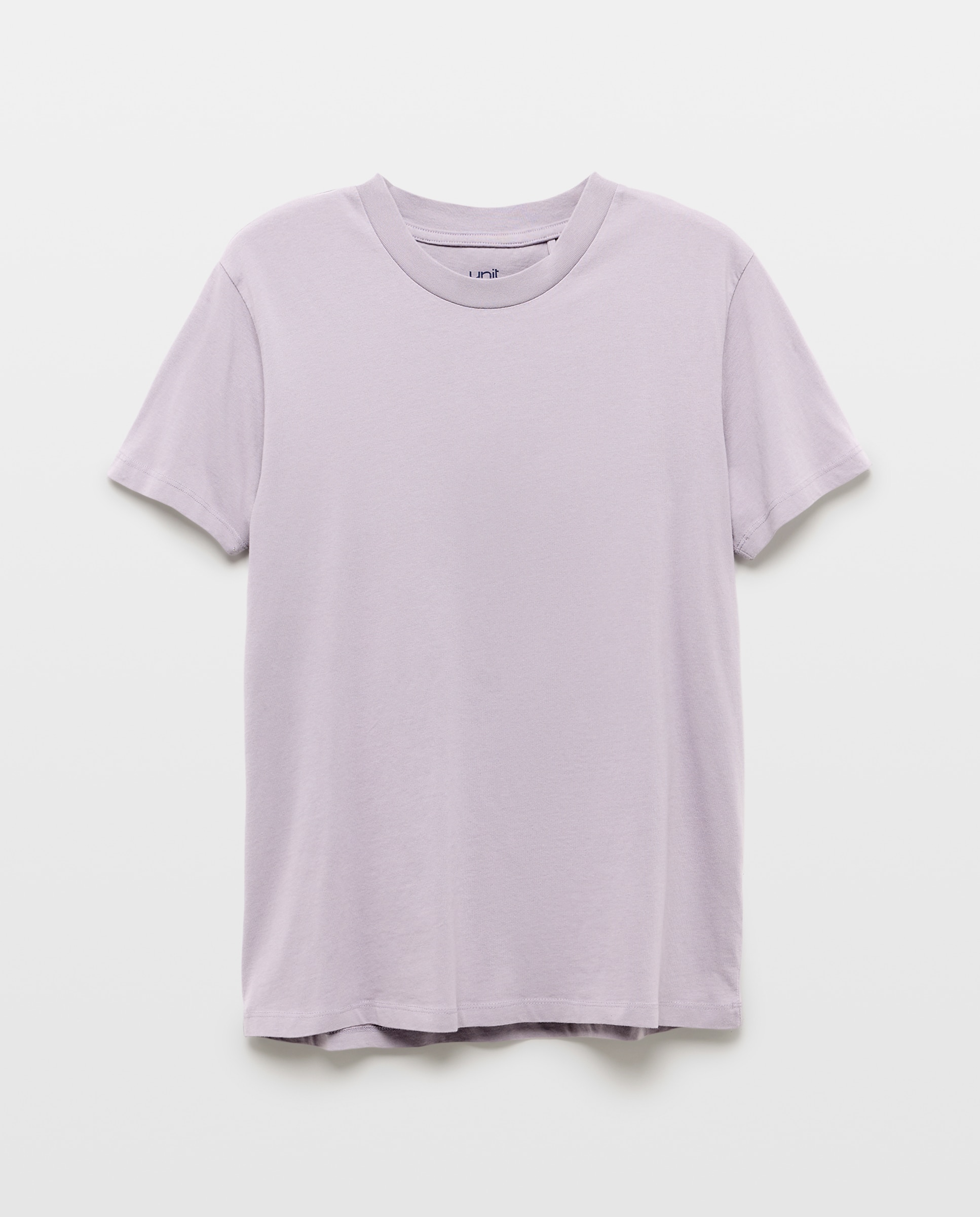 Camiseta de hombre manga corta cuello caja lisa 283 Lavanda-4
