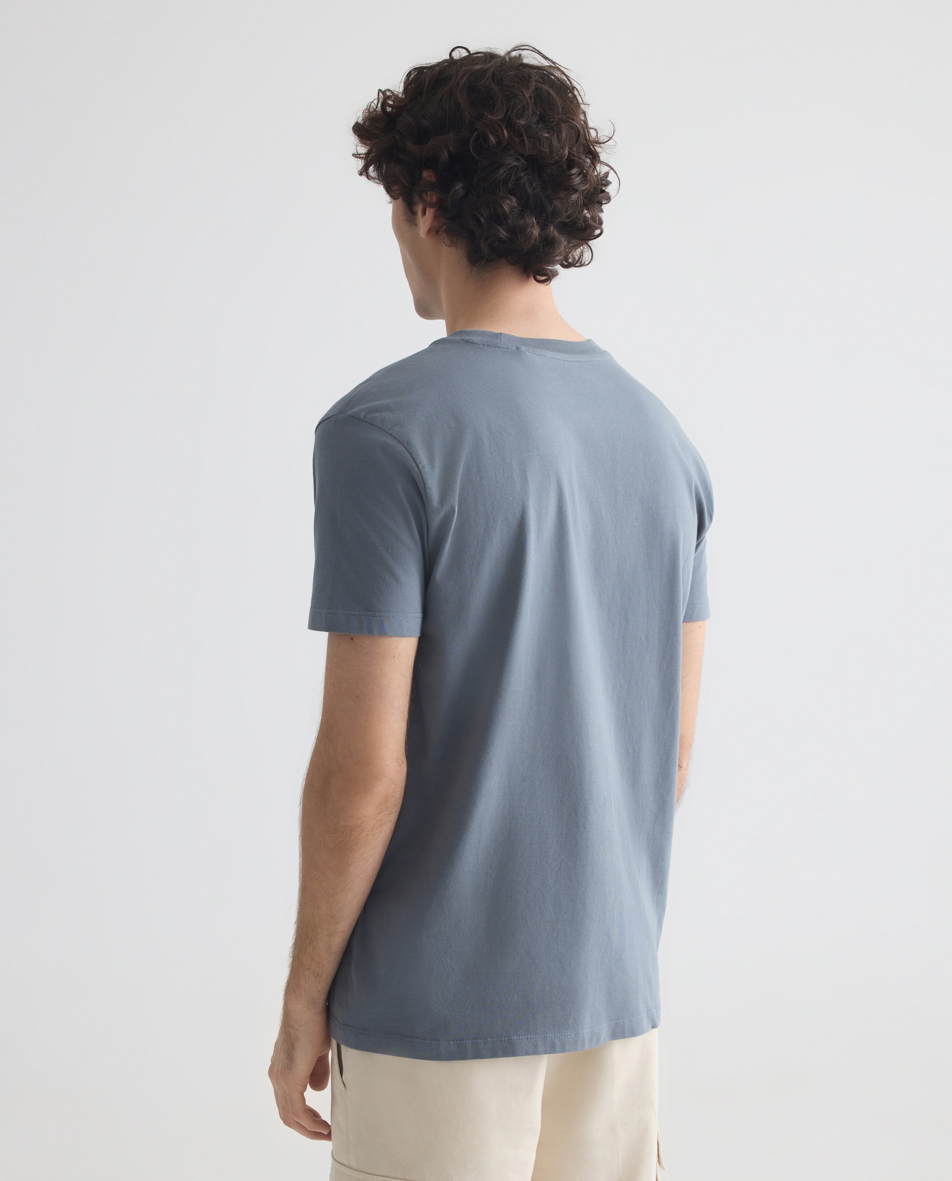 Camiseta de hombre manga corta Steps of Sunshine 400 Azul-3