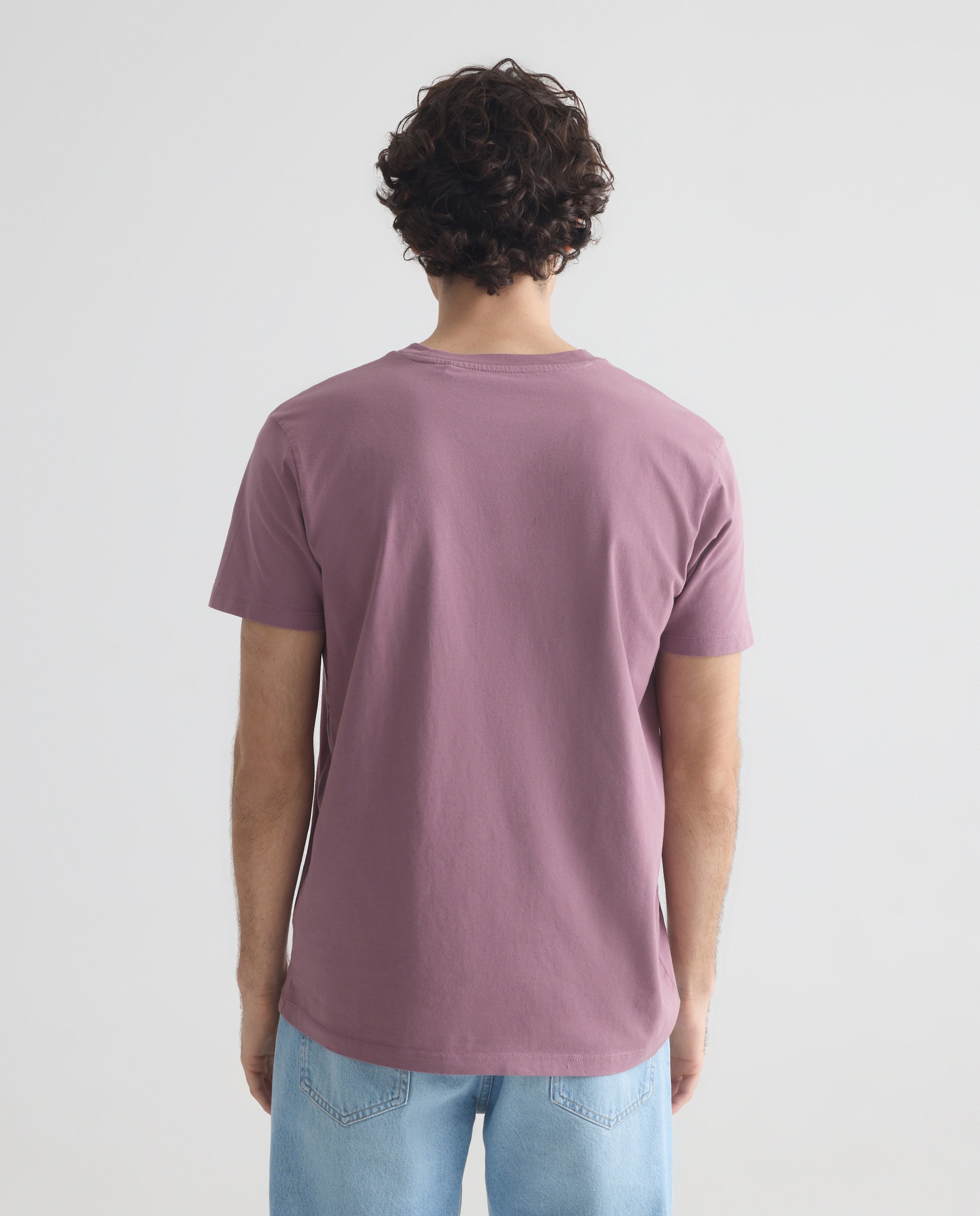 Camiseta de hombre manga corta Worry Less 282 Malva-3