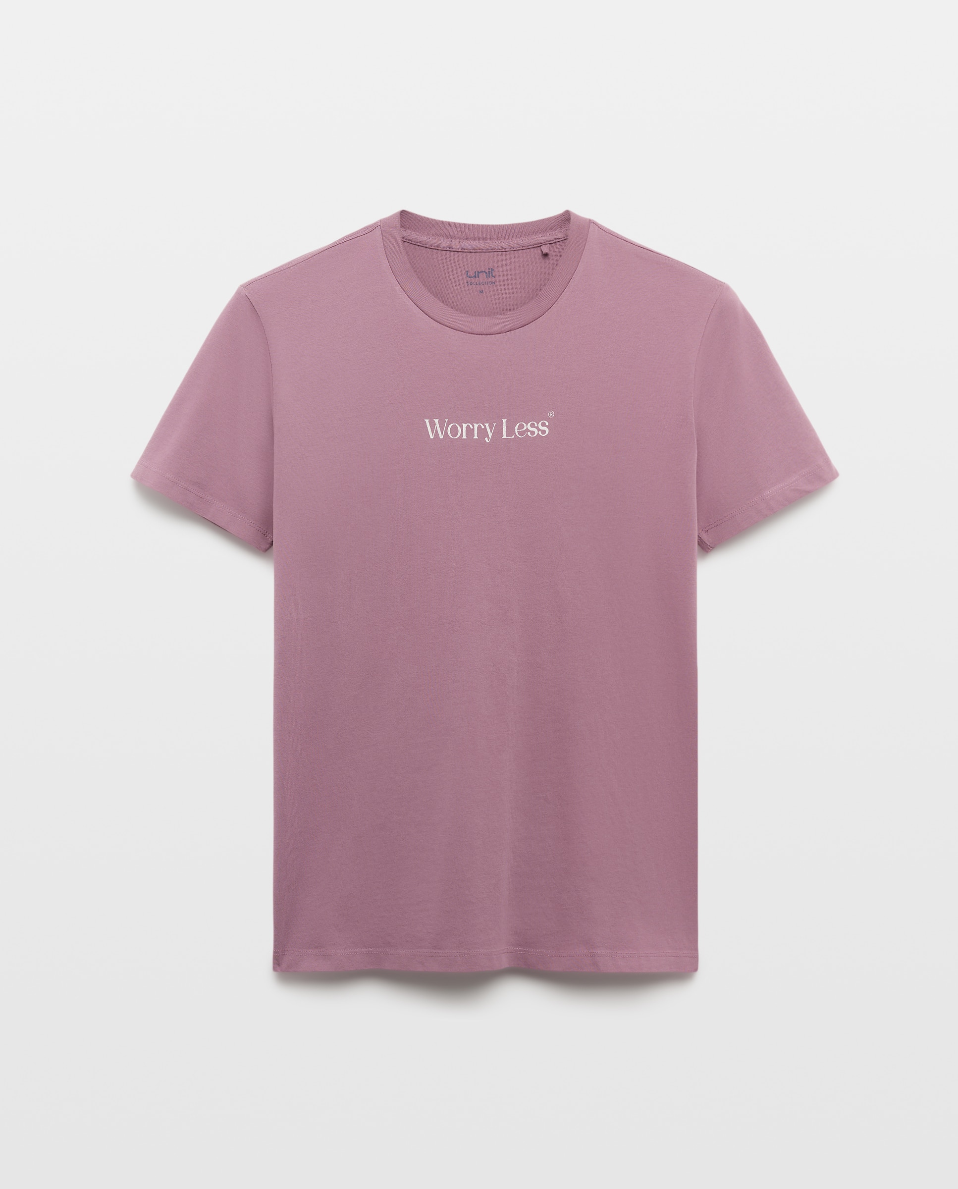 Camiseta de hombre manga corta Worry Less 282 Malva-4