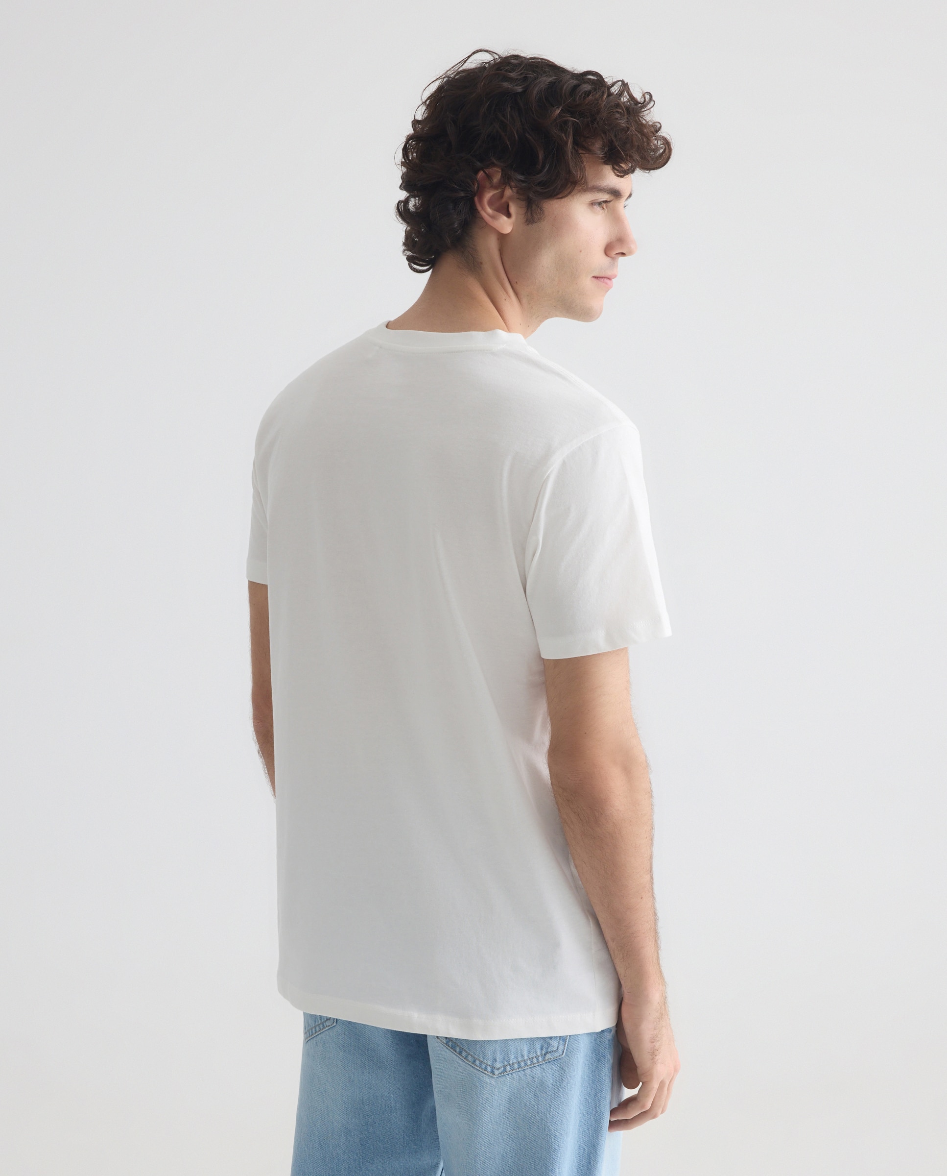 Camiseta de hombre manga corta Bahia sunset Blanco-3