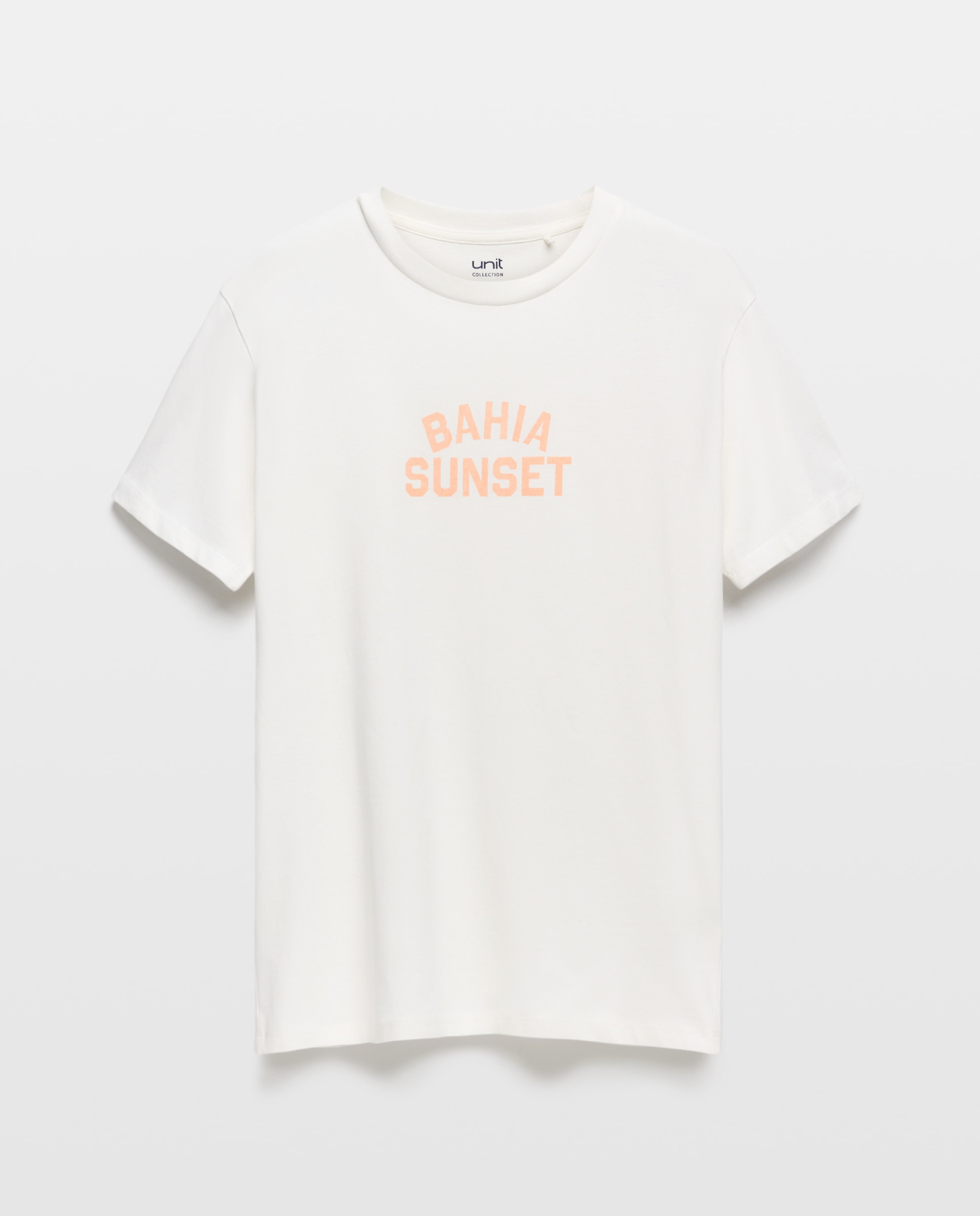 Camiseta de hombre manga corta Bahia sunset Blanco-4