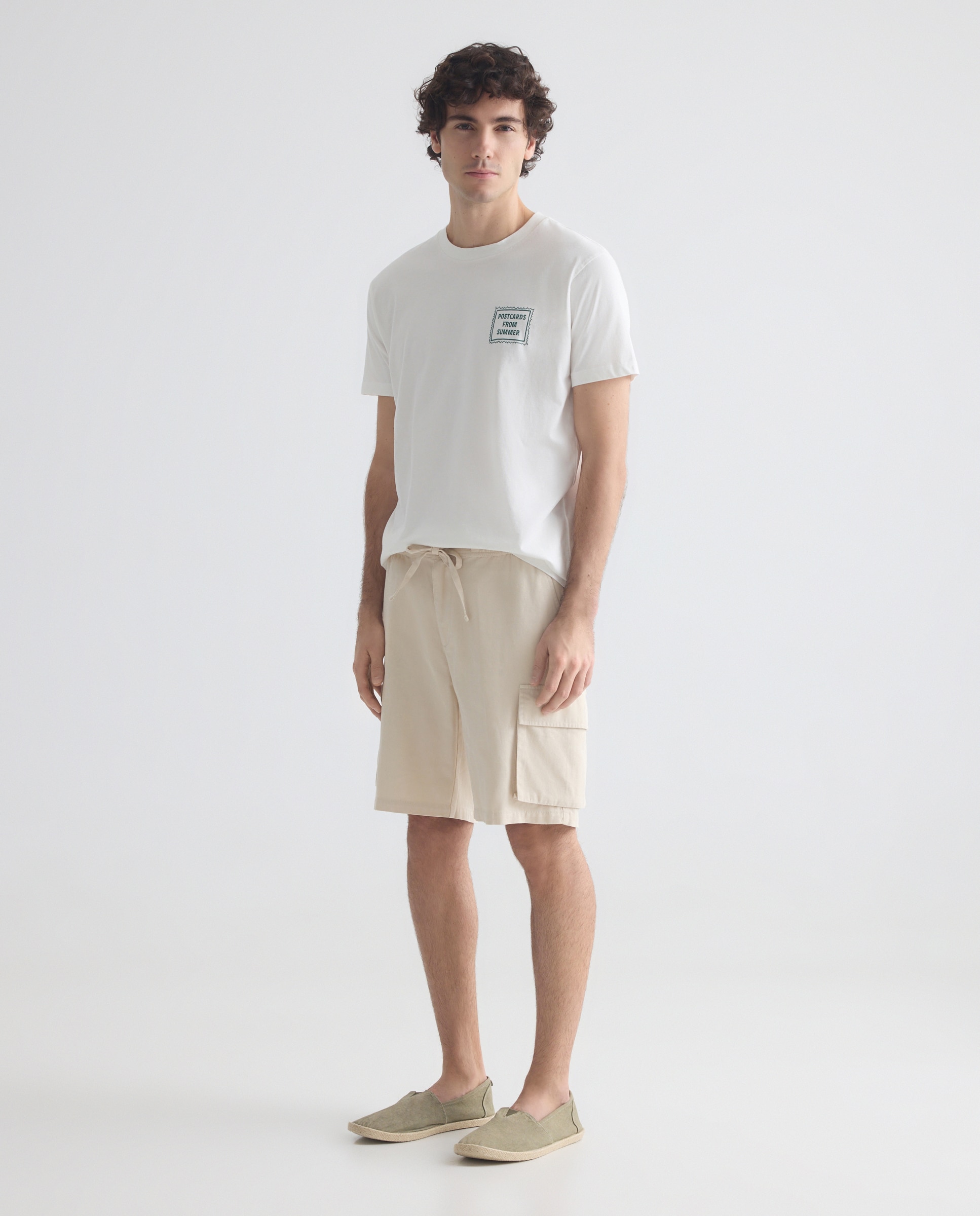 Camiseta de hombre manga corta Postcards from summer Blanco-2