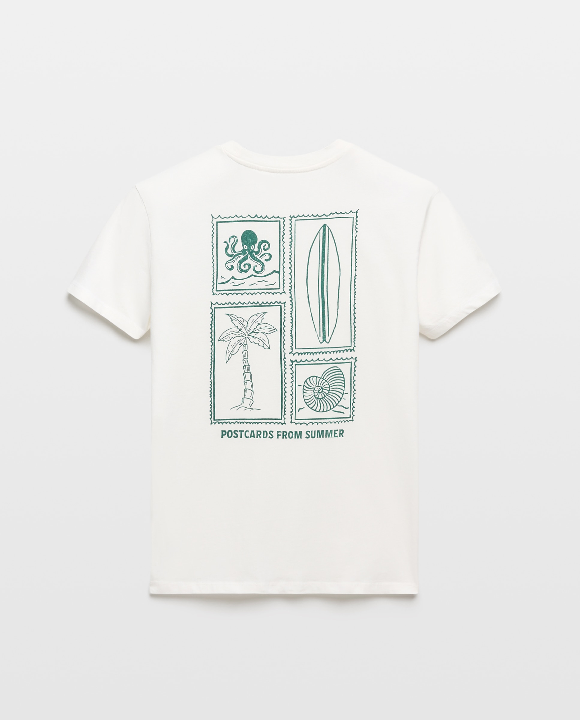 Camiseta de hombre manga corta Postcards from summer Blanco-5