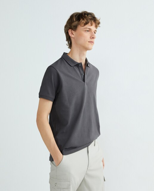 Imagen 0 de Polo de hombre manga corta pique liso