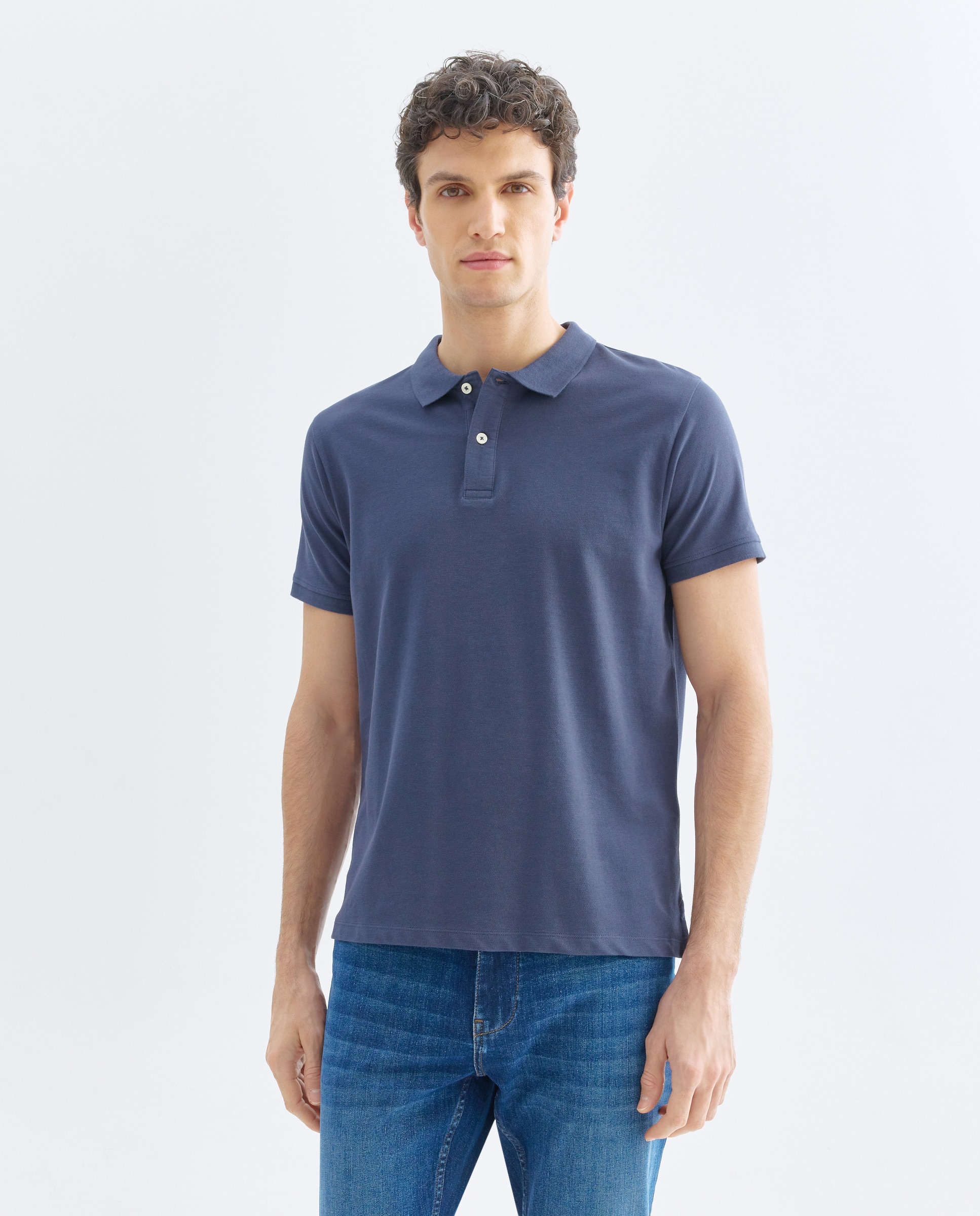 Imagen 0 de Polo de hombre manga corta pique liso