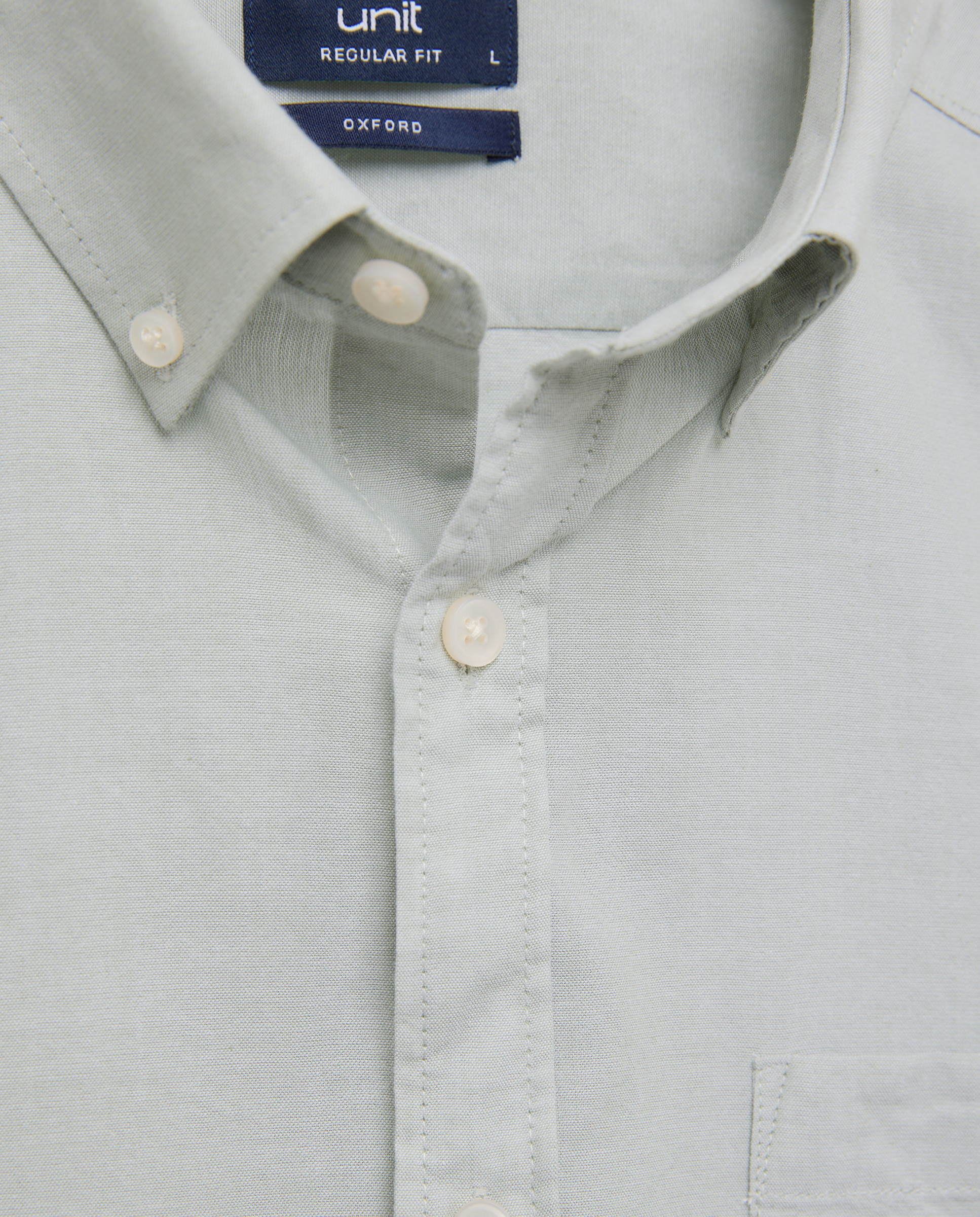 Camisa sport manga corta hombre chambray 510 Verde claro-5