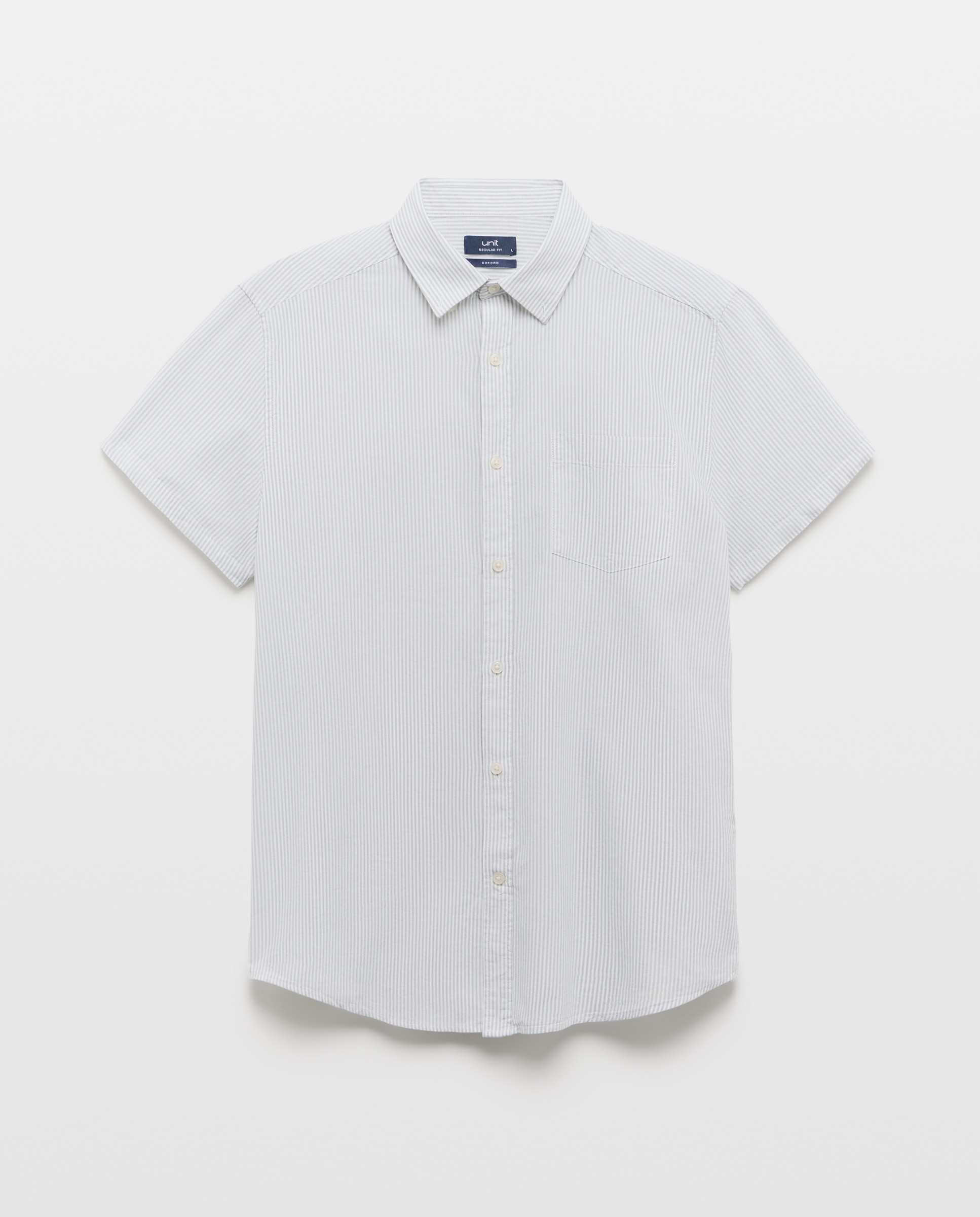Camisa sport manga corta hombre chambray 510 Verde claro-4