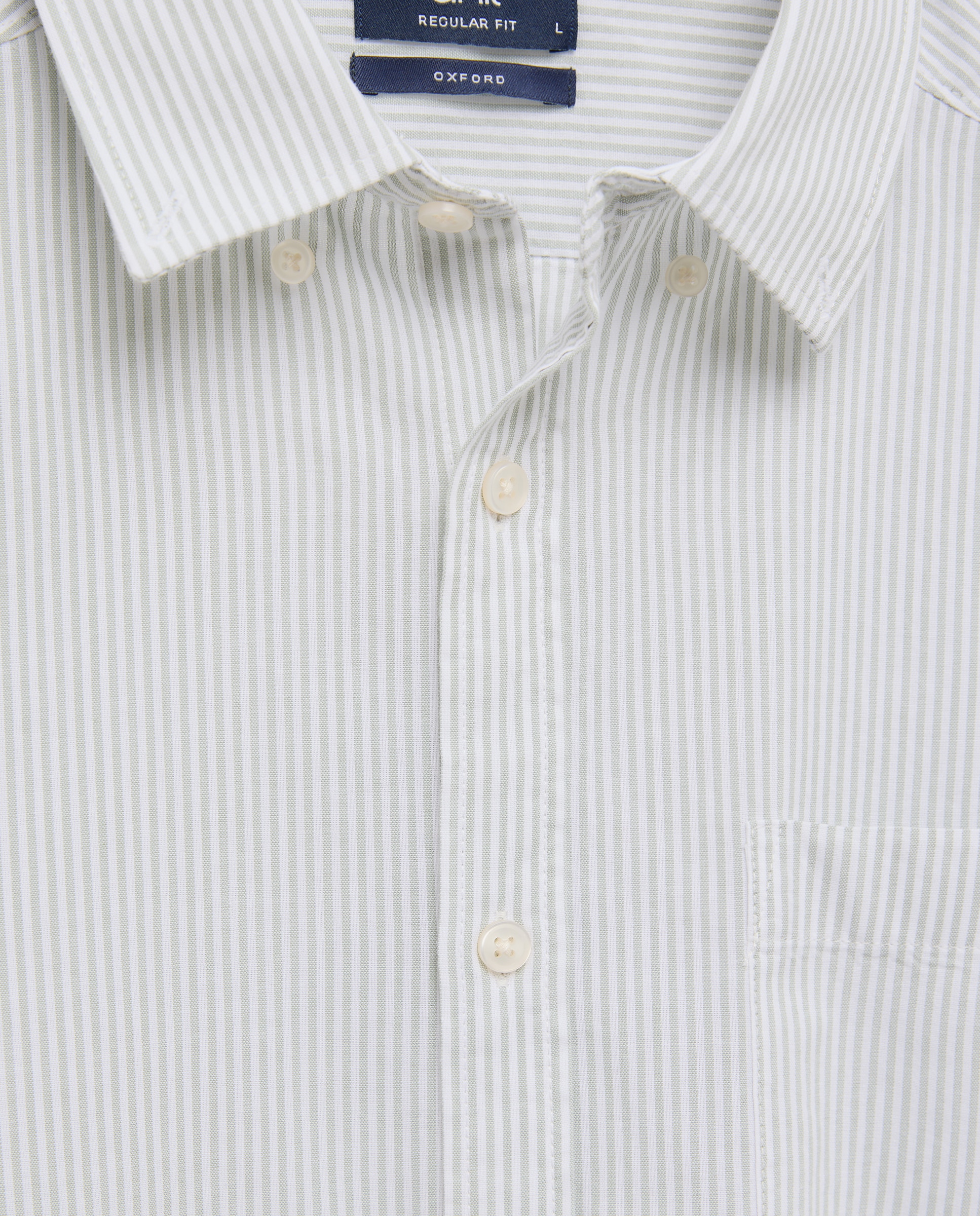 Camisa sport manga corta hombre chambray 510 Verde claro-5