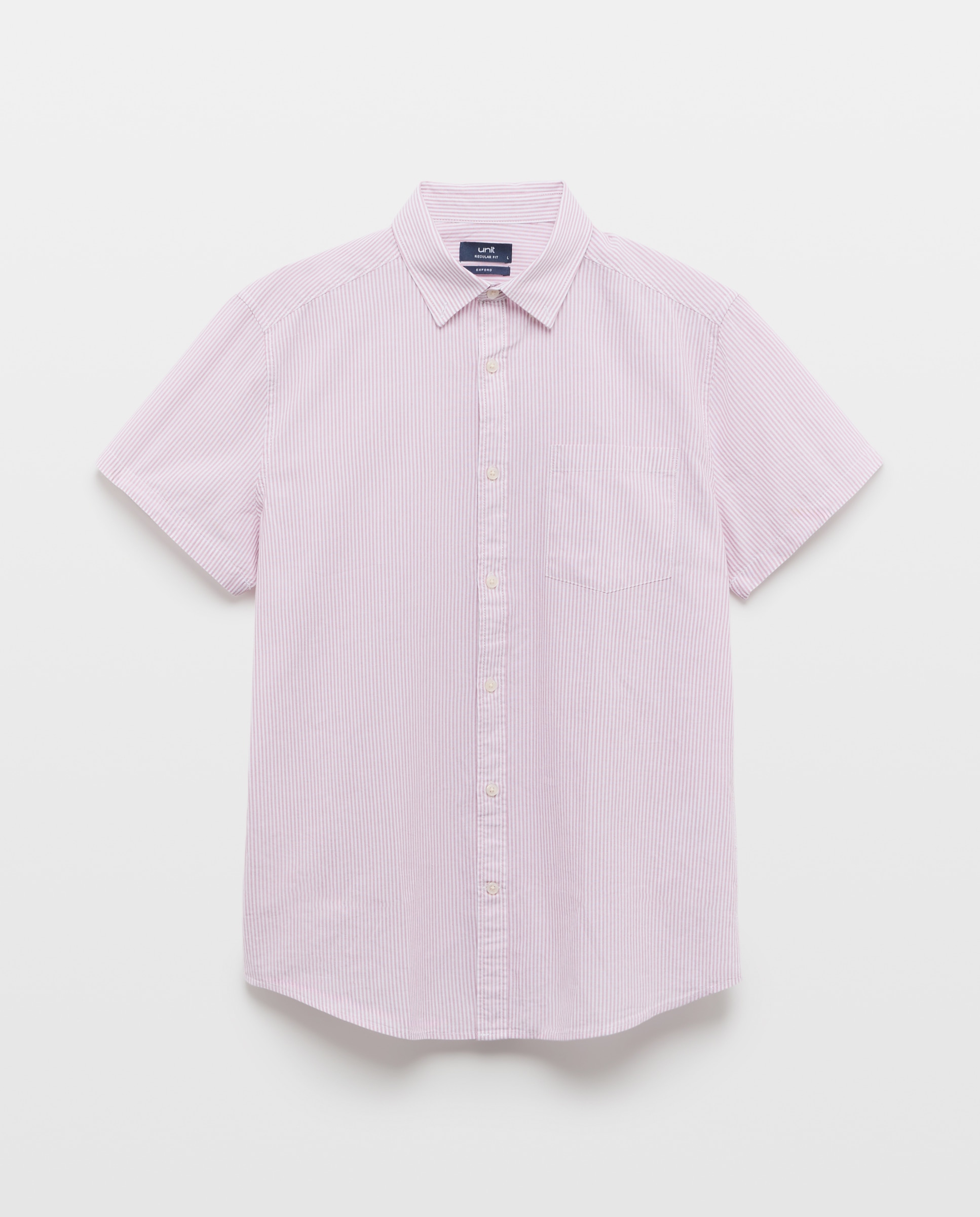 Camisa sport manga corta hombre chambray 291 Berenjena-4