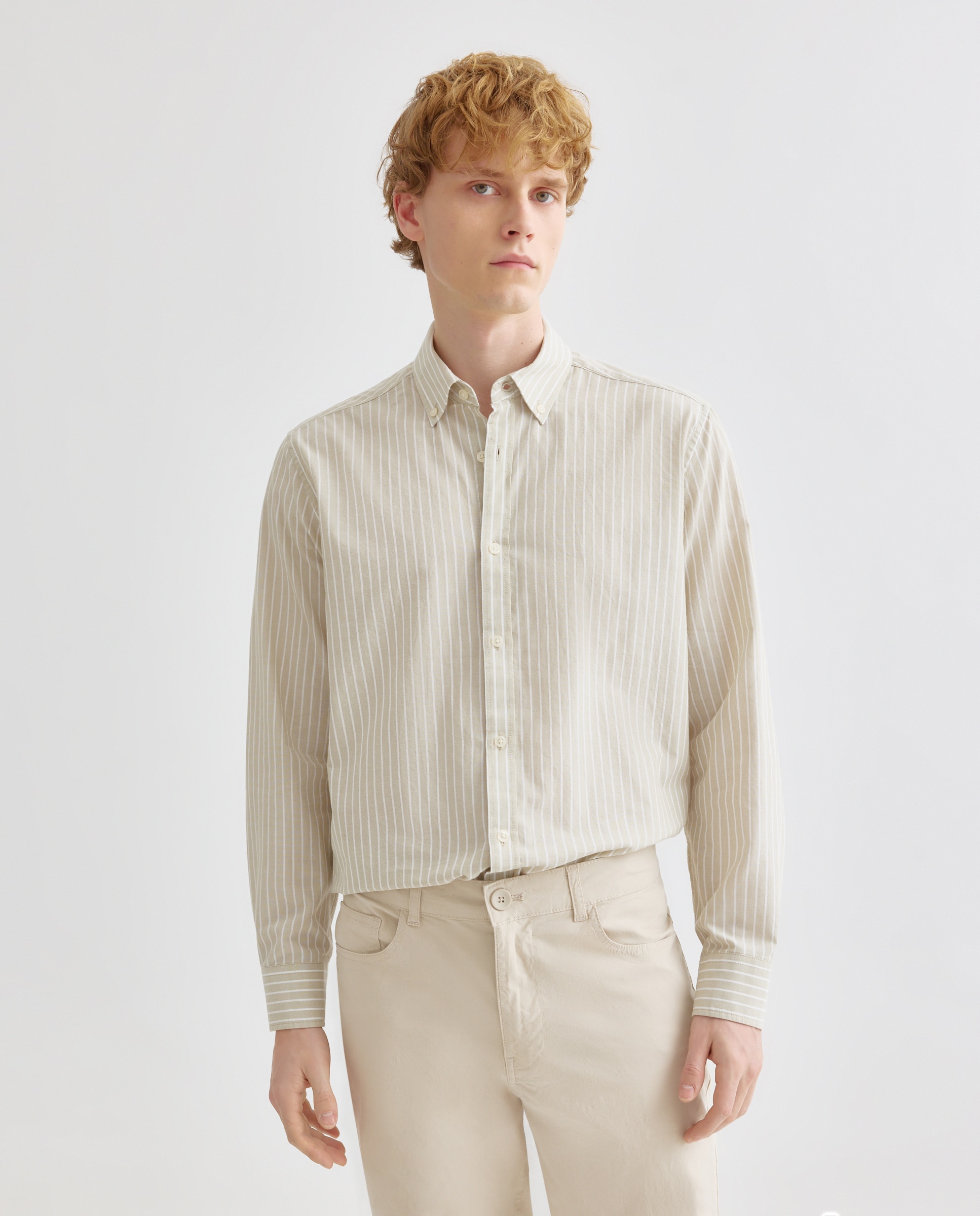Imagen 0 de Camisa sport hombre chambray con rayas