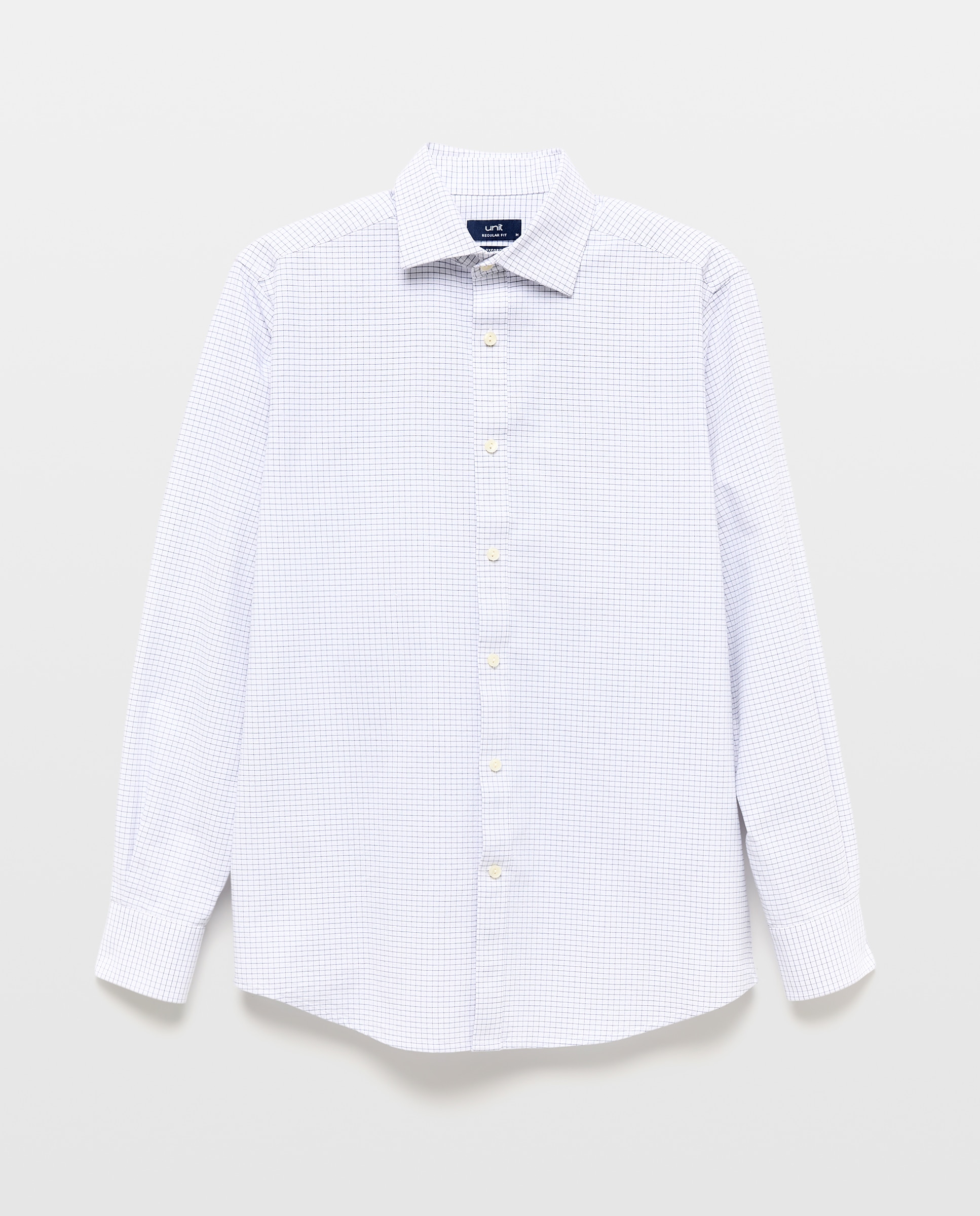 Camisa sport hombre oxford cuadros Azul marino-5