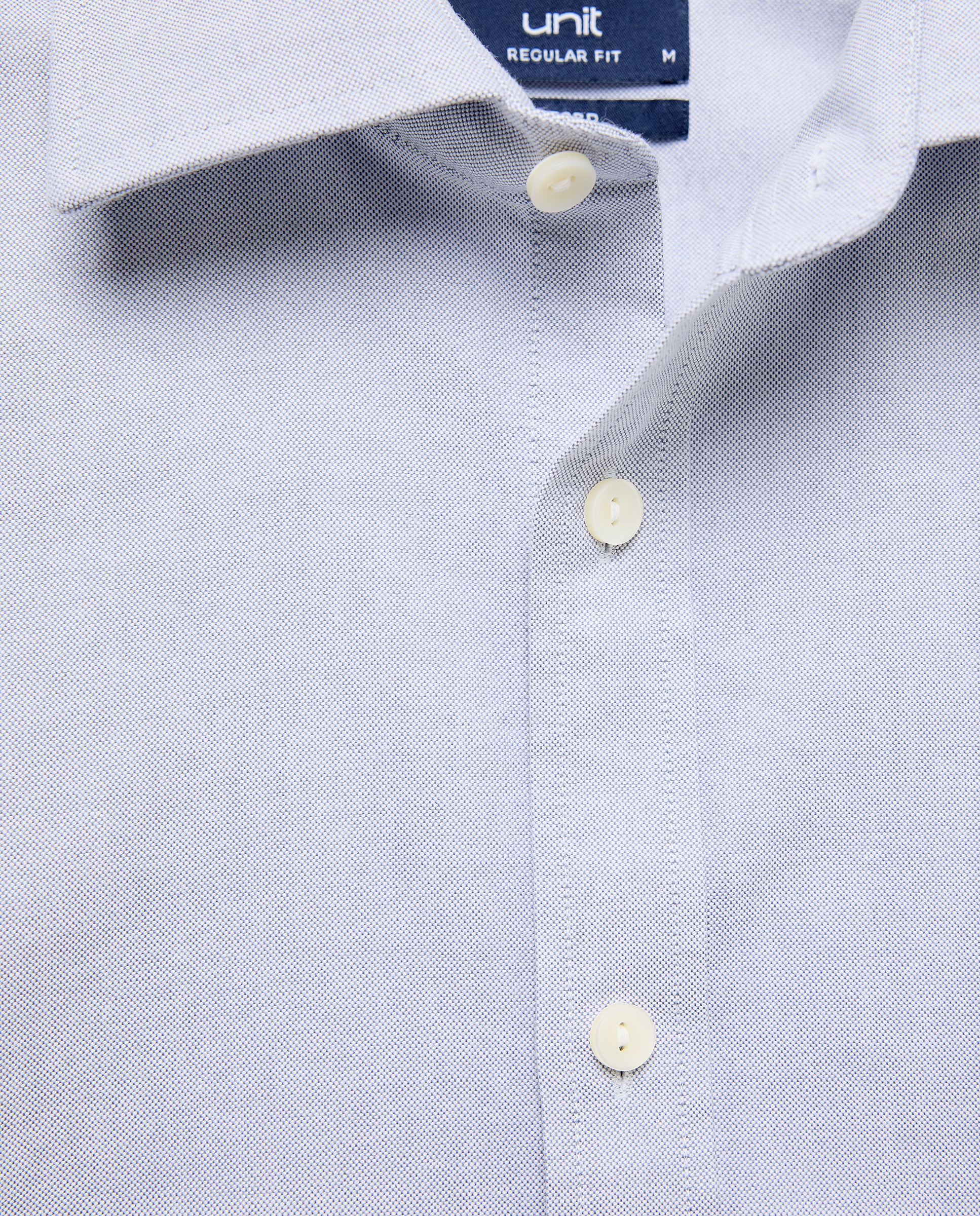 Camisa sport hombre oxford lisa Azul marino-5