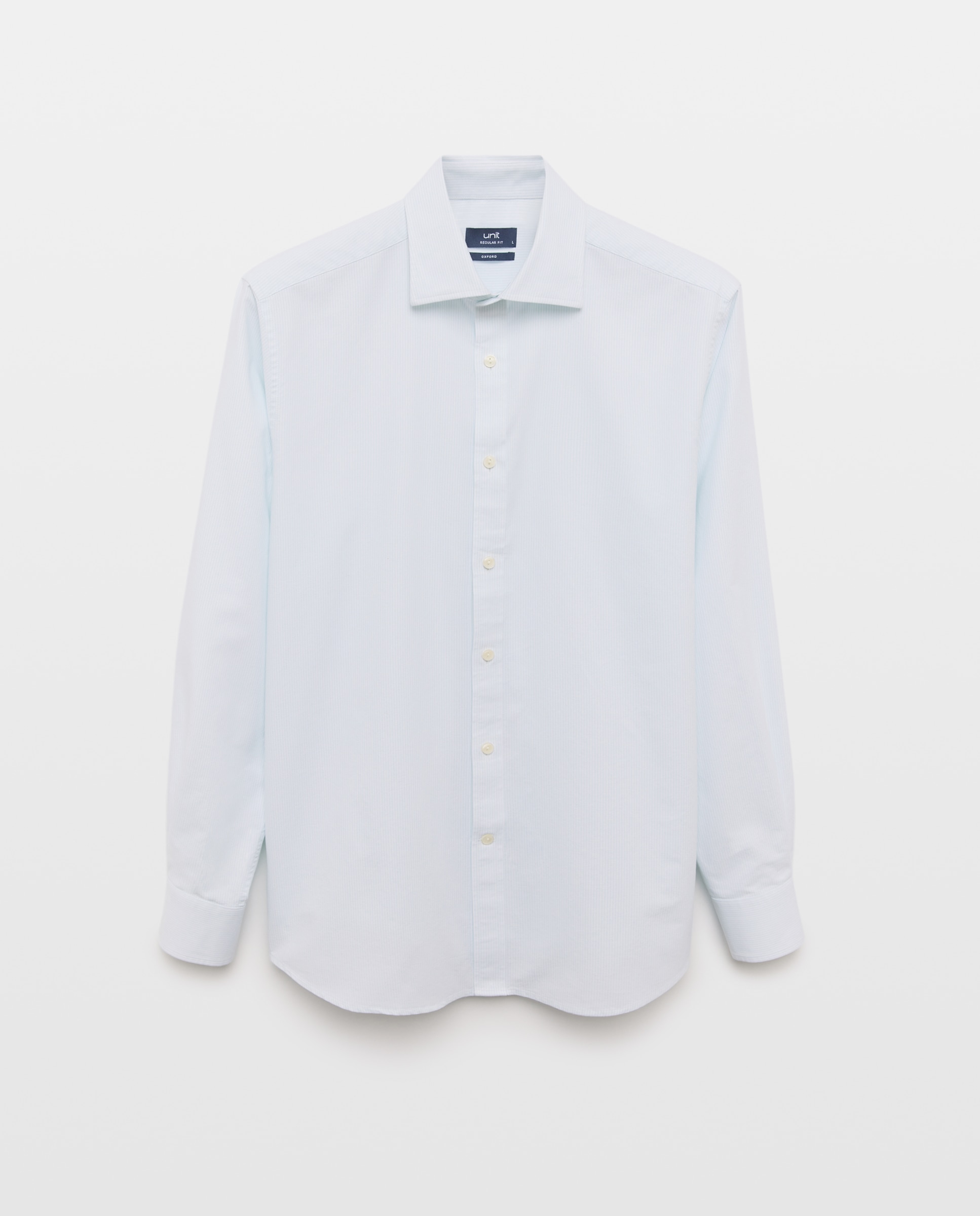 Camisa sport hombre oxford rayas 582 Verde agua-4