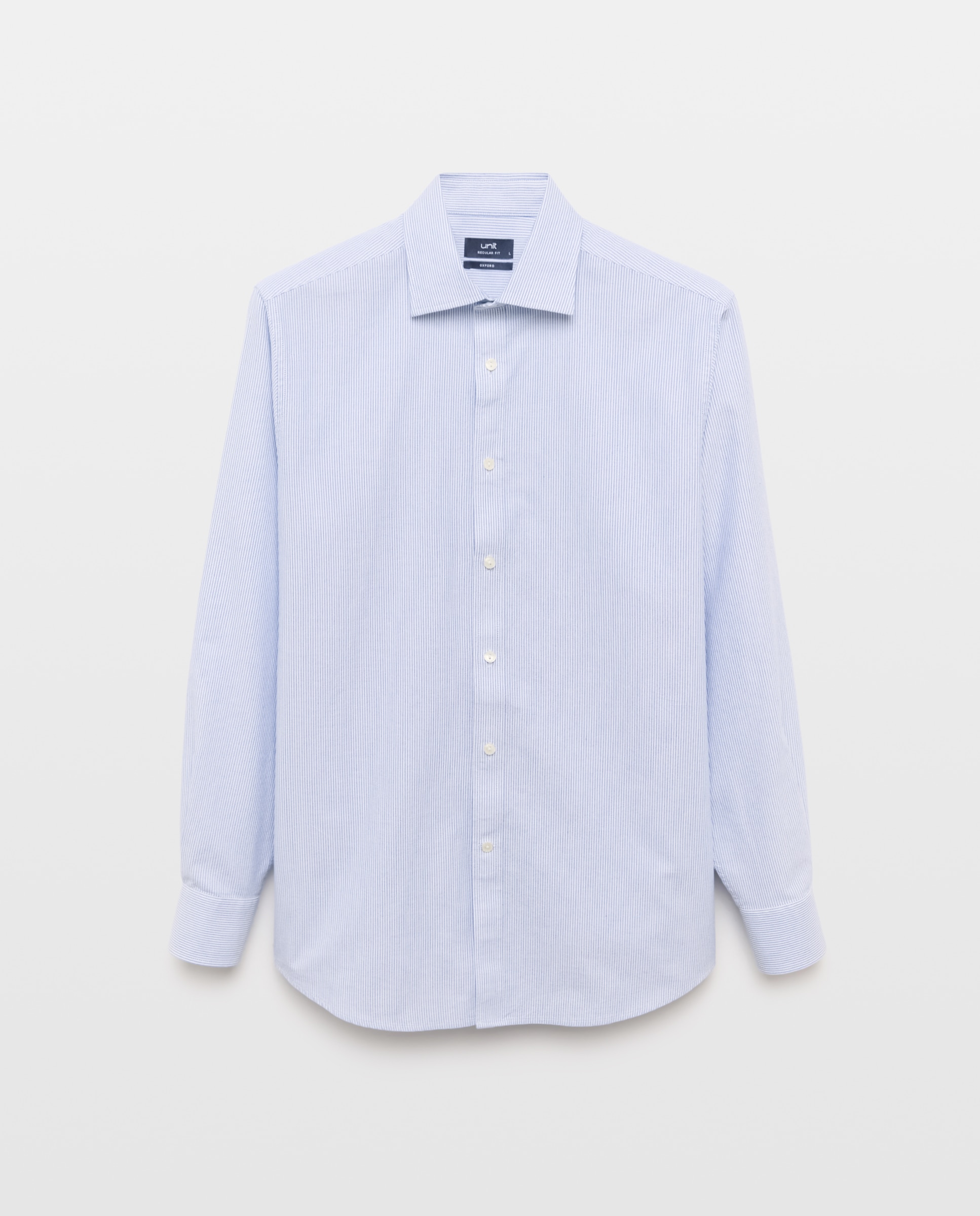 Camisa sport hombre oxford rayas Azul marino-5