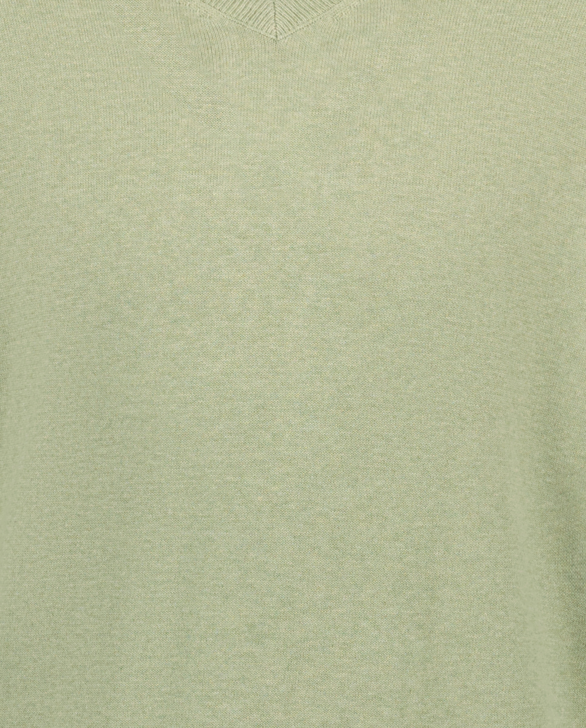 Jersey de hombre cuello pico liso algodón 100% 510 Verde claro-5