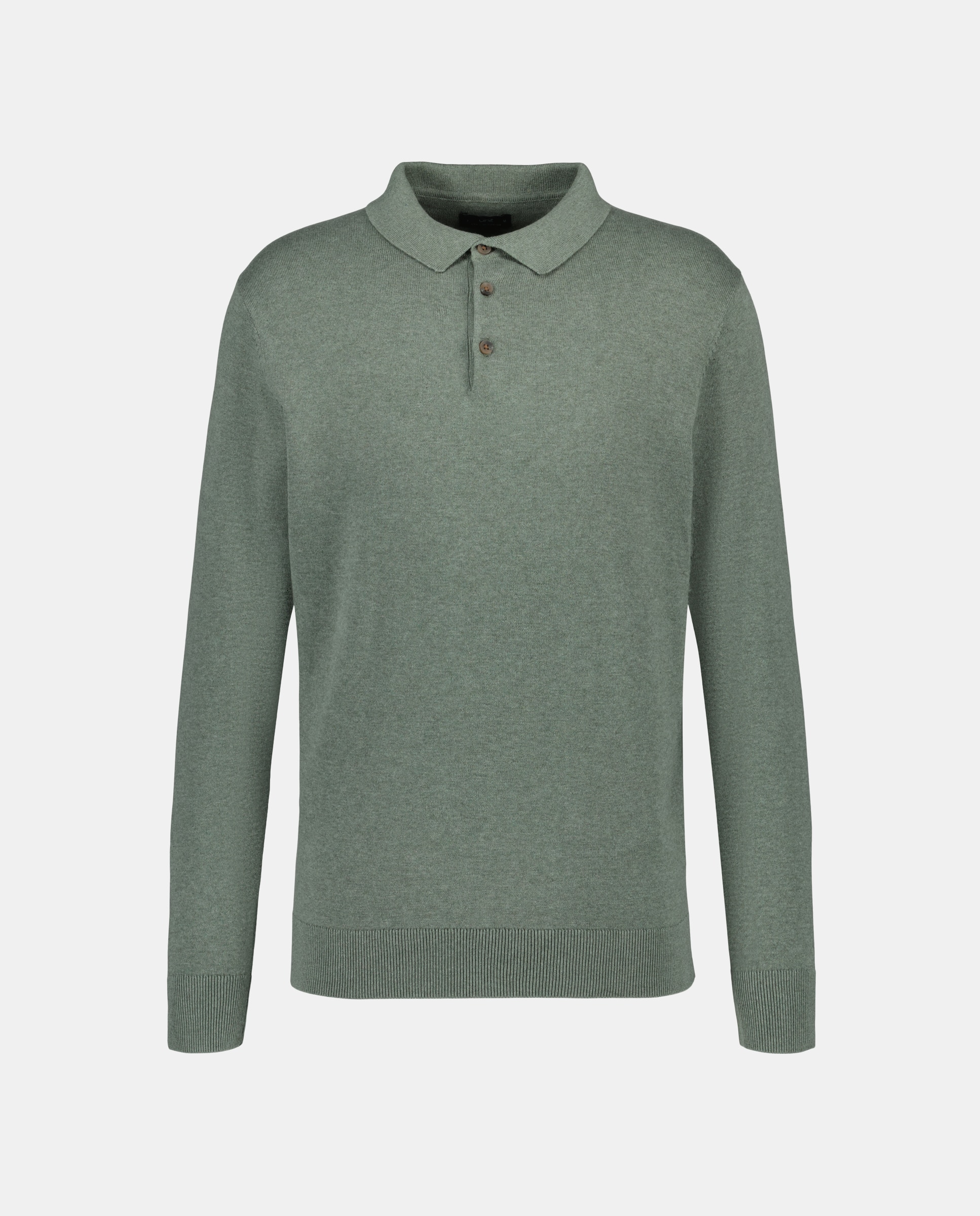 Jersey de hombre cuello polo liso algodón 100% Verde-4