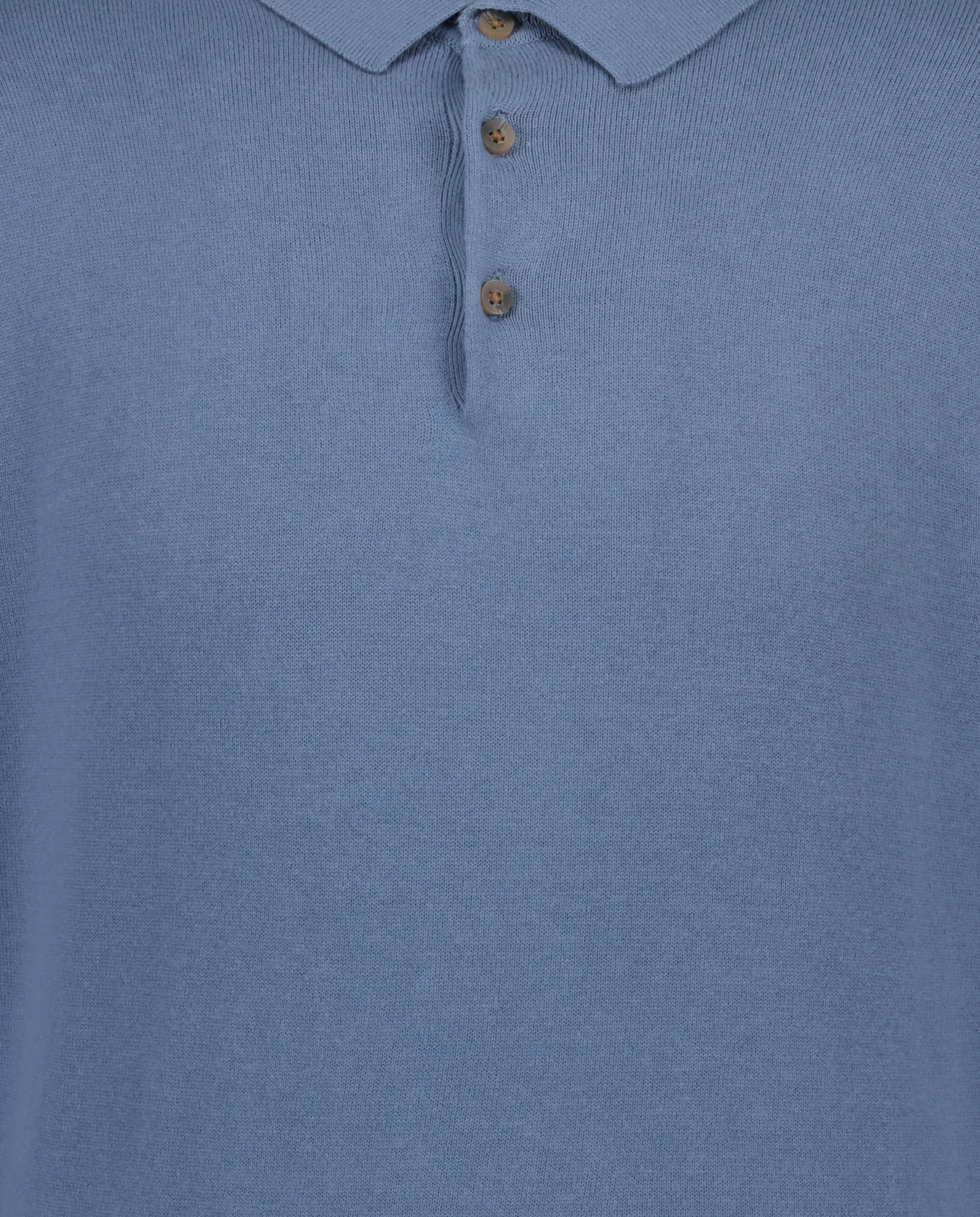 Jersey de hombre cuello polo liso algodón 100% 400 Azul-6
