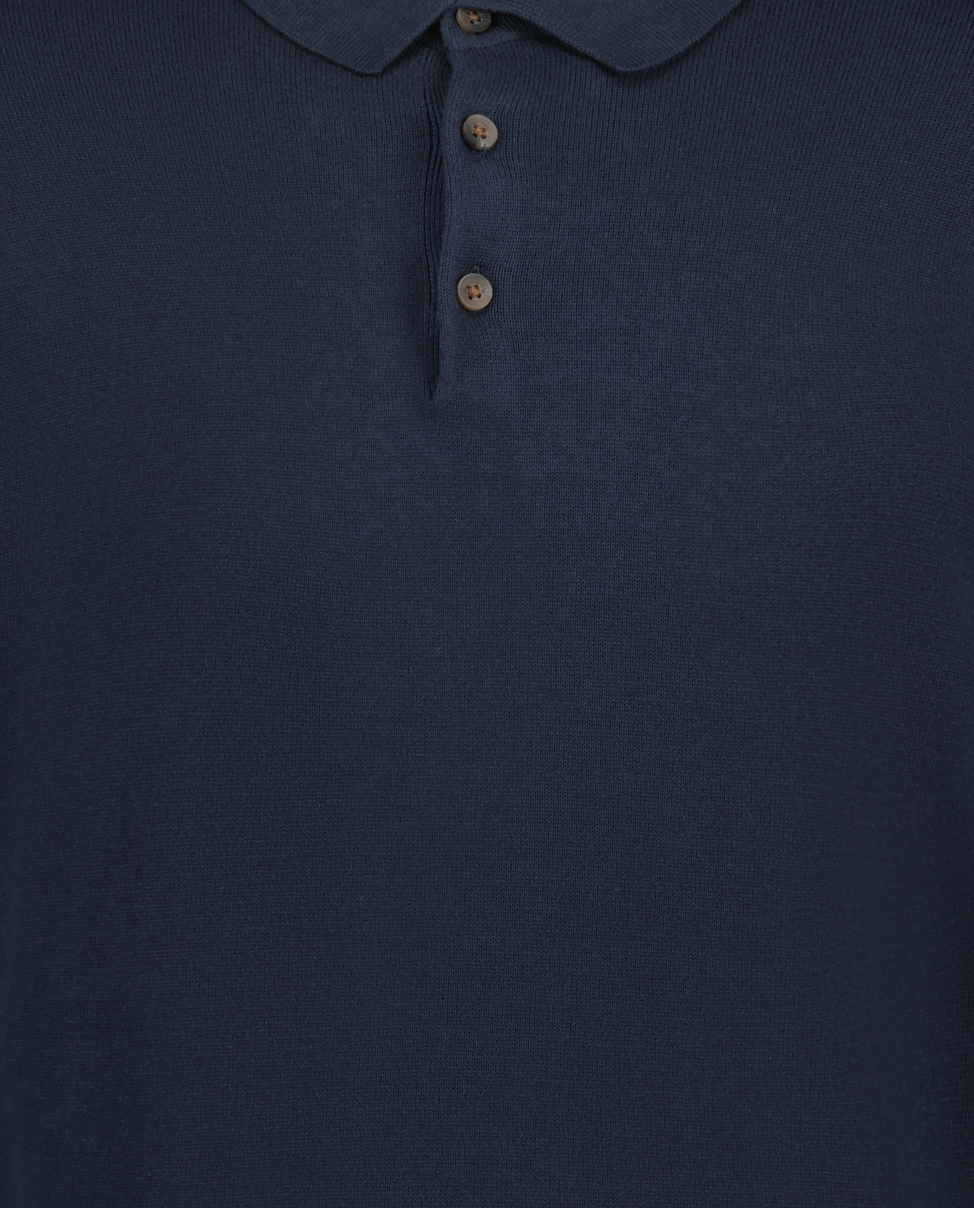 Jersey de hombre cuello polo liso algodón 100% 471 Índigo-5