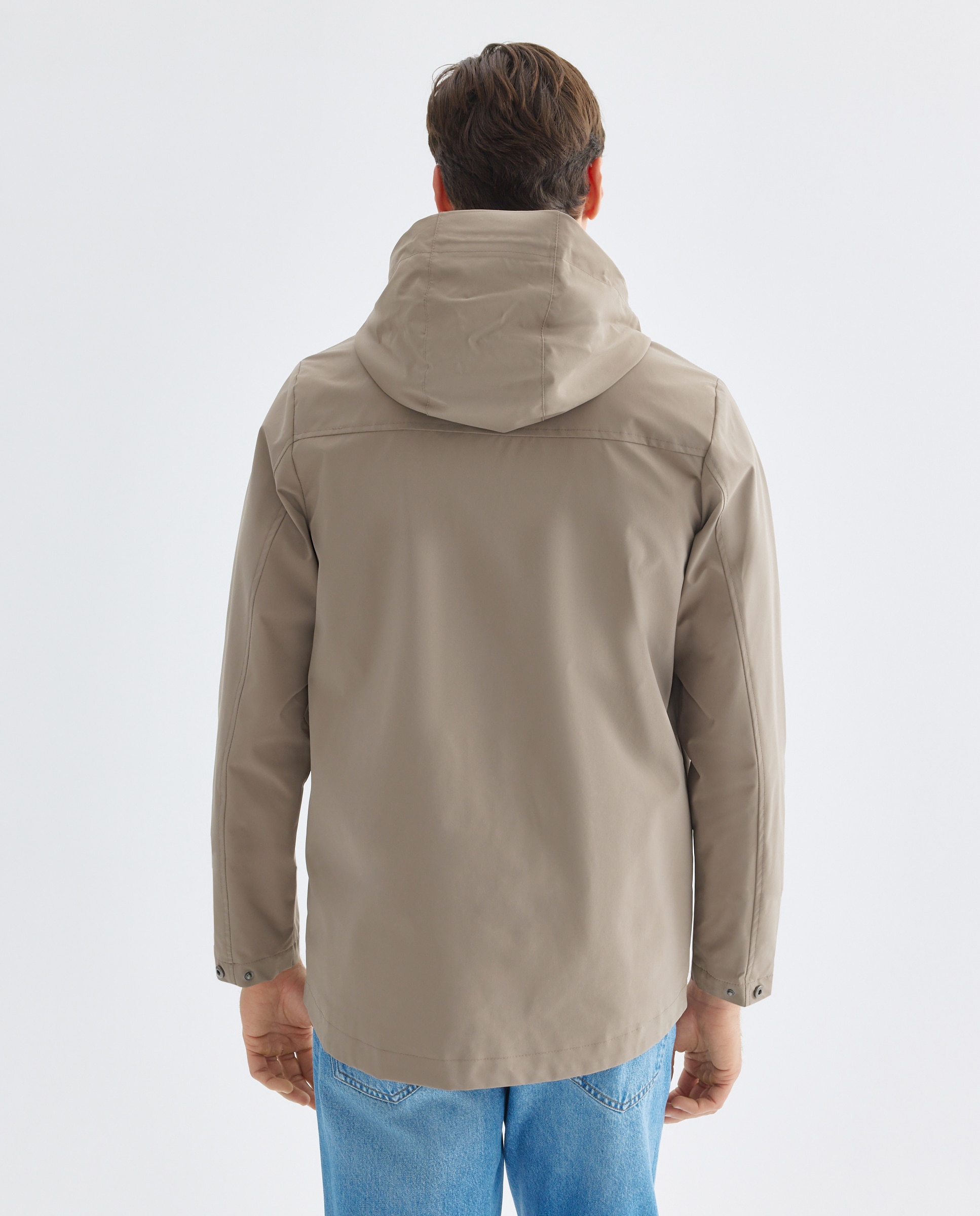 Chaqueta técnica hombre Marrón-3