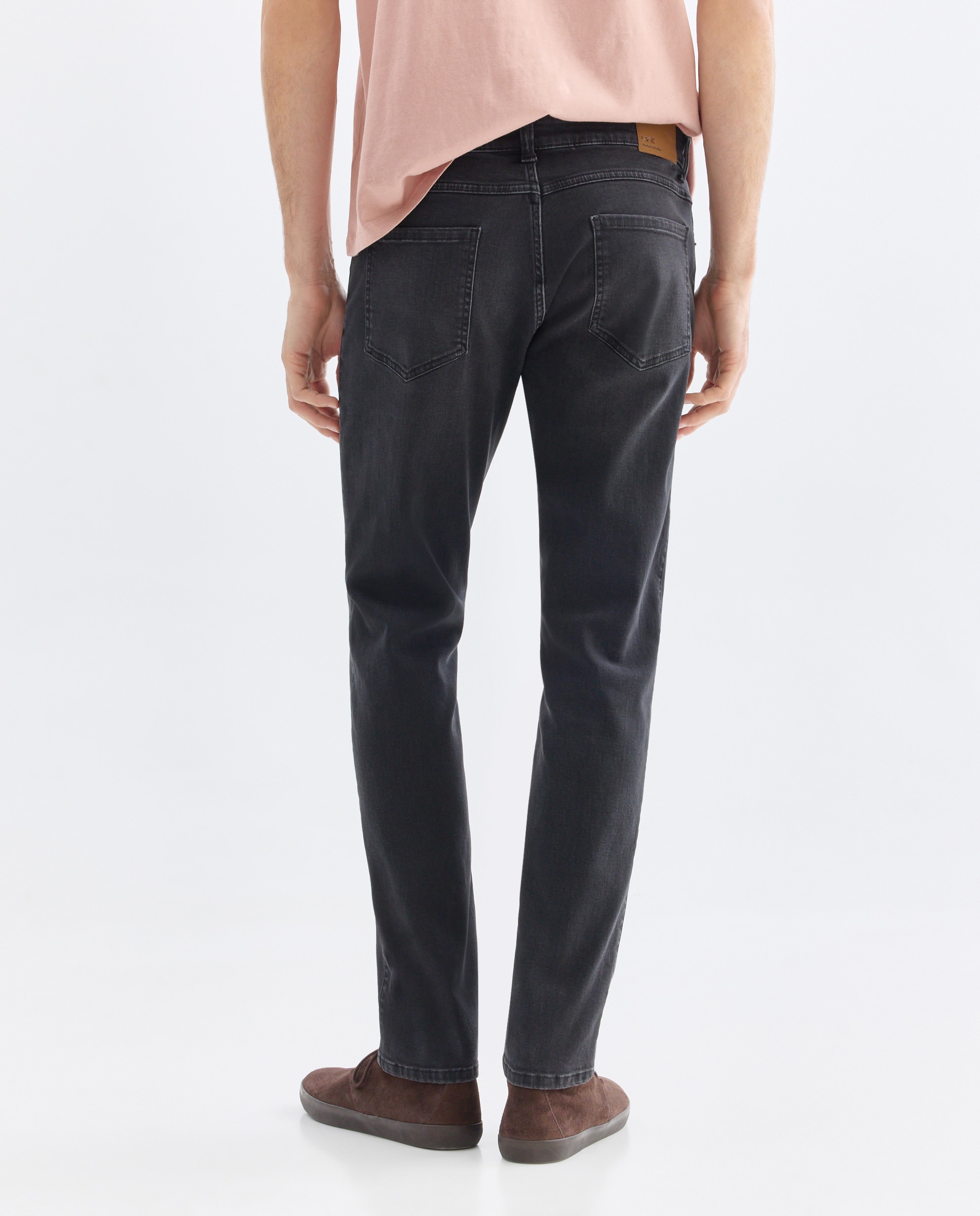 Pantalón vaquero hombre slim fit Negro intenso-3